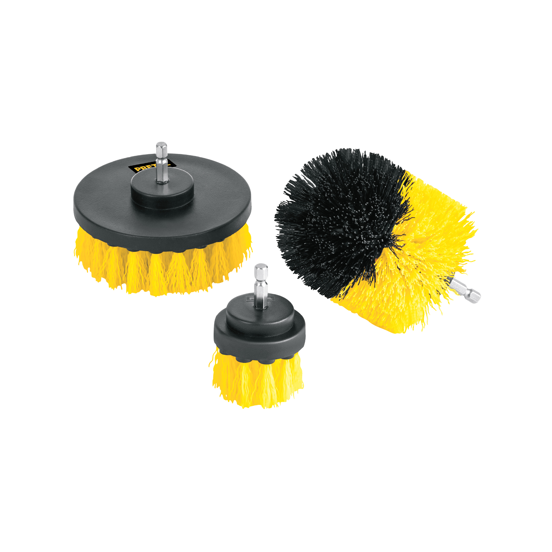 Escobilla Limpieza P/taladro Kit X 3pzs Pretul 28152