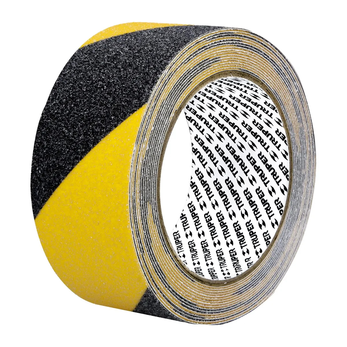 CINTA ANTIDESLIZANTE NEGRO/AMARILLO 5MTS TRUPER 101448