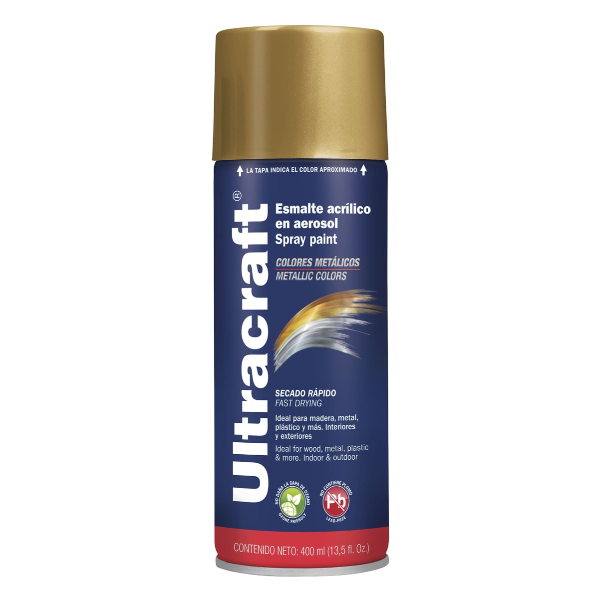 Pintura Spray Dorado Mate Ultracraft 40039
