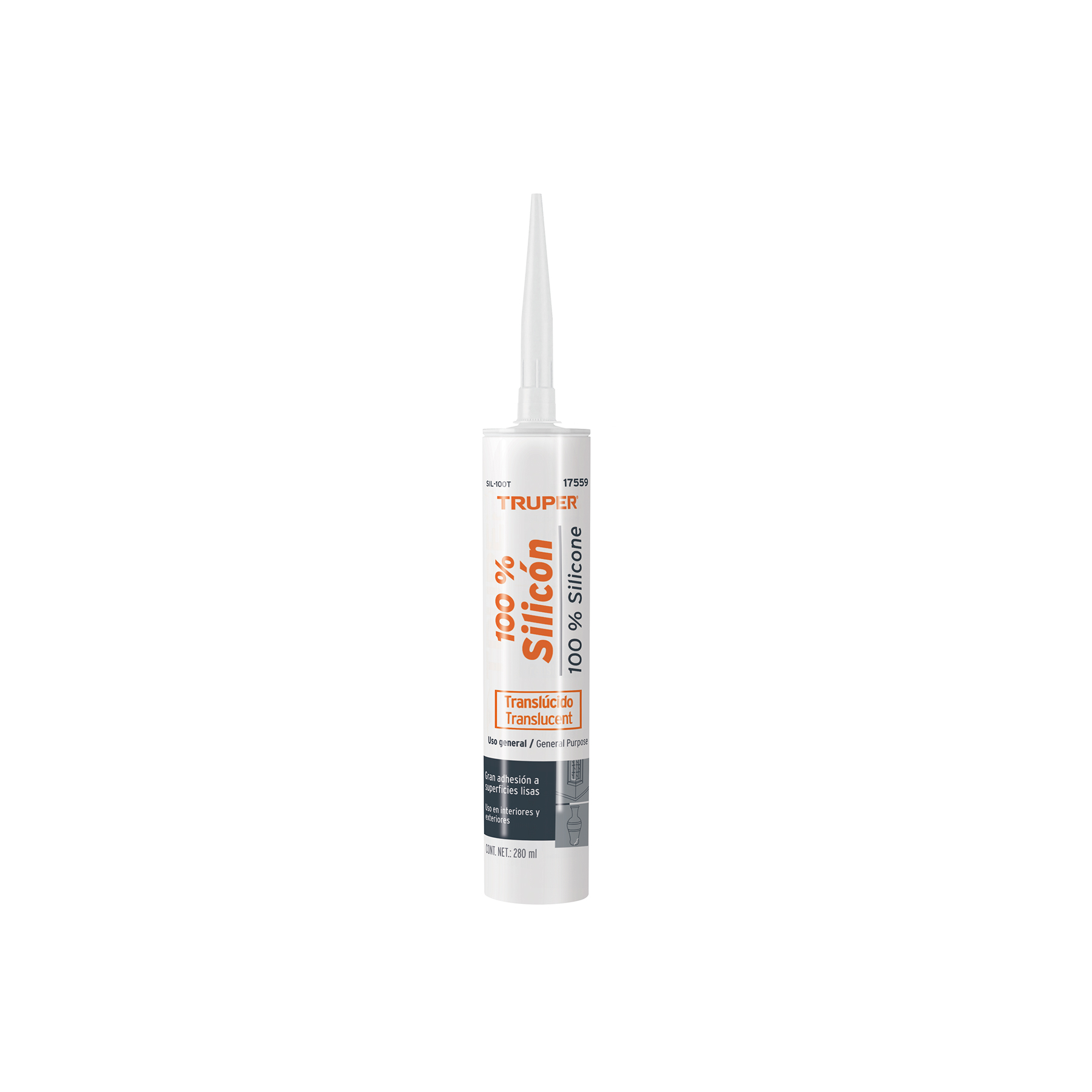 Silicona Transparente 280 Ml Truper 17559