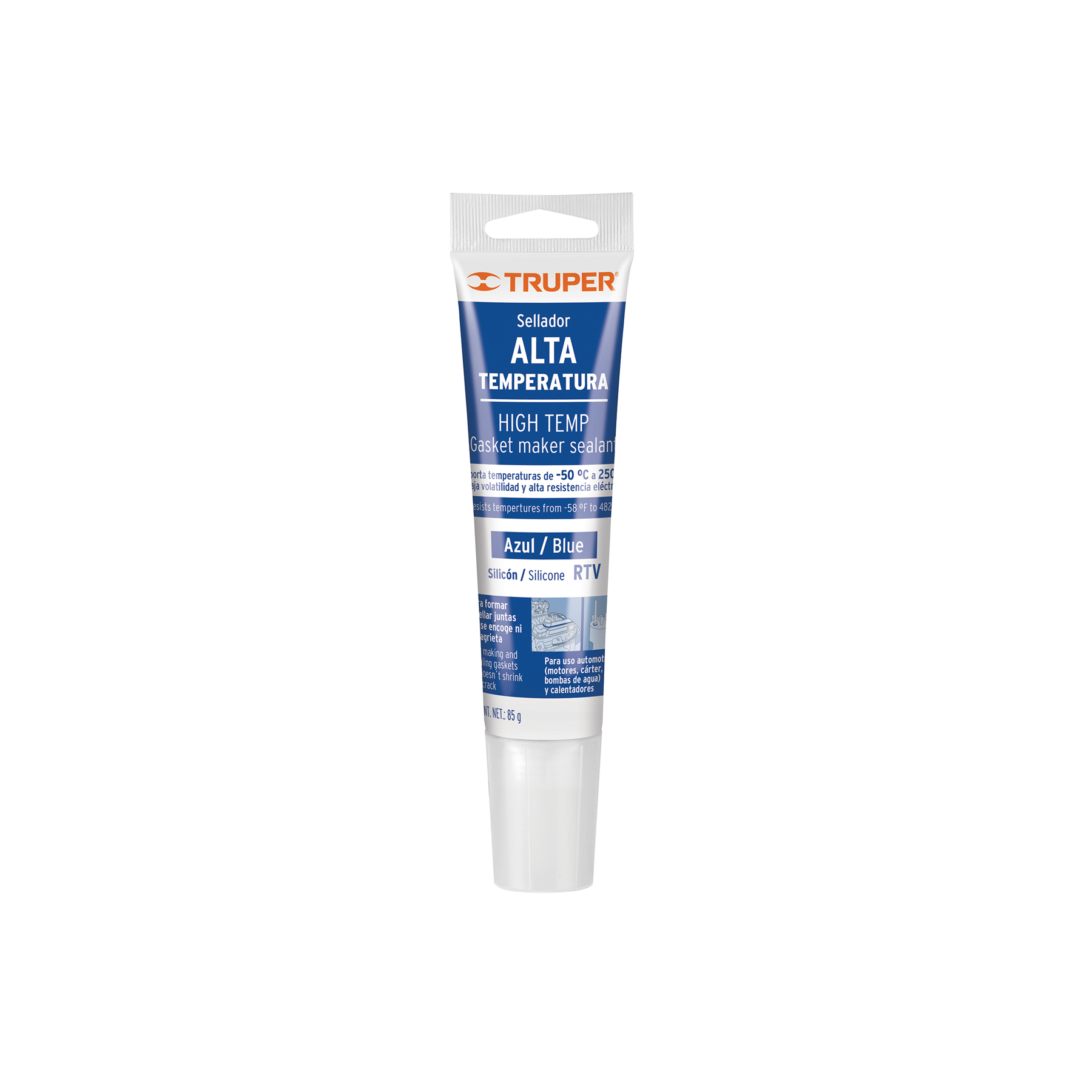 Silicona Altas Temperaturas (automotriz) 85g Azul Truper 17568