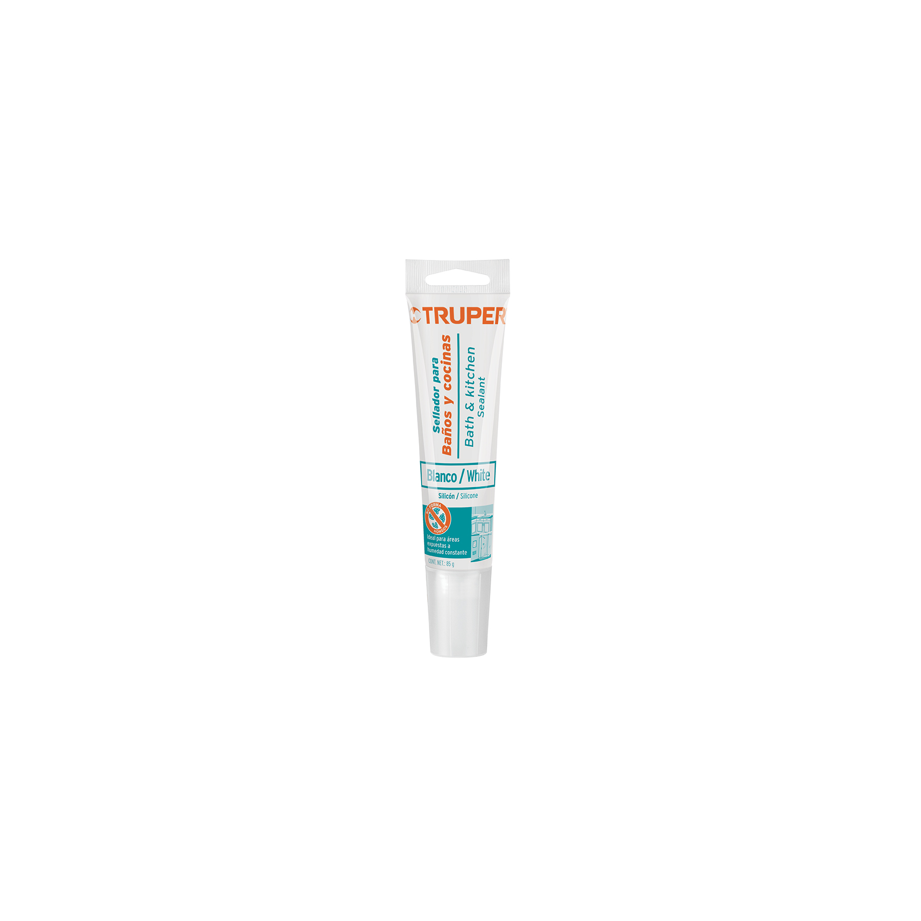 Silicona Blanca Para Baños Y Cocinas 85gr Truper 18568