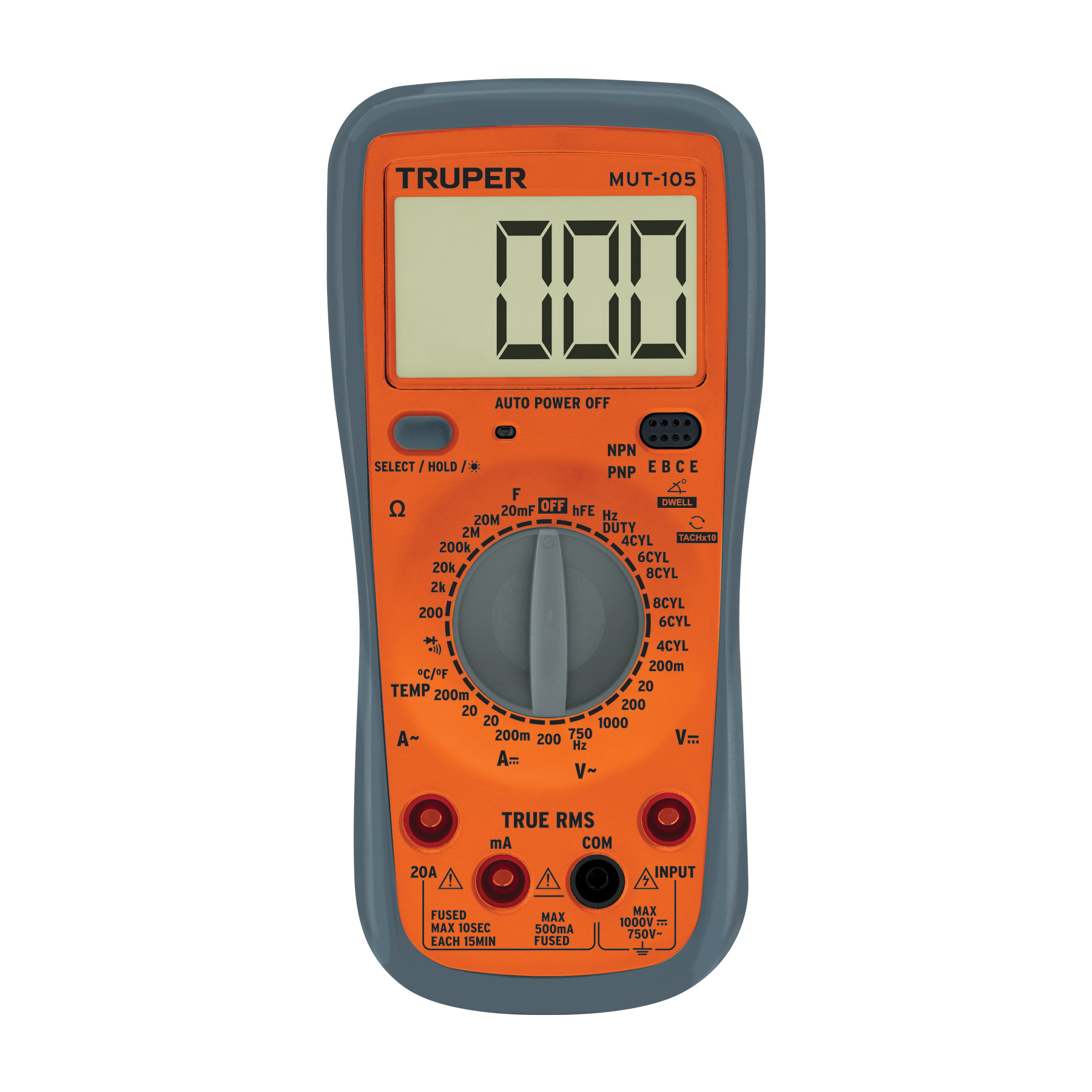 Multimetro Digital Automotriz (multitester) Cc-20a, Ca-20a Truper 10403