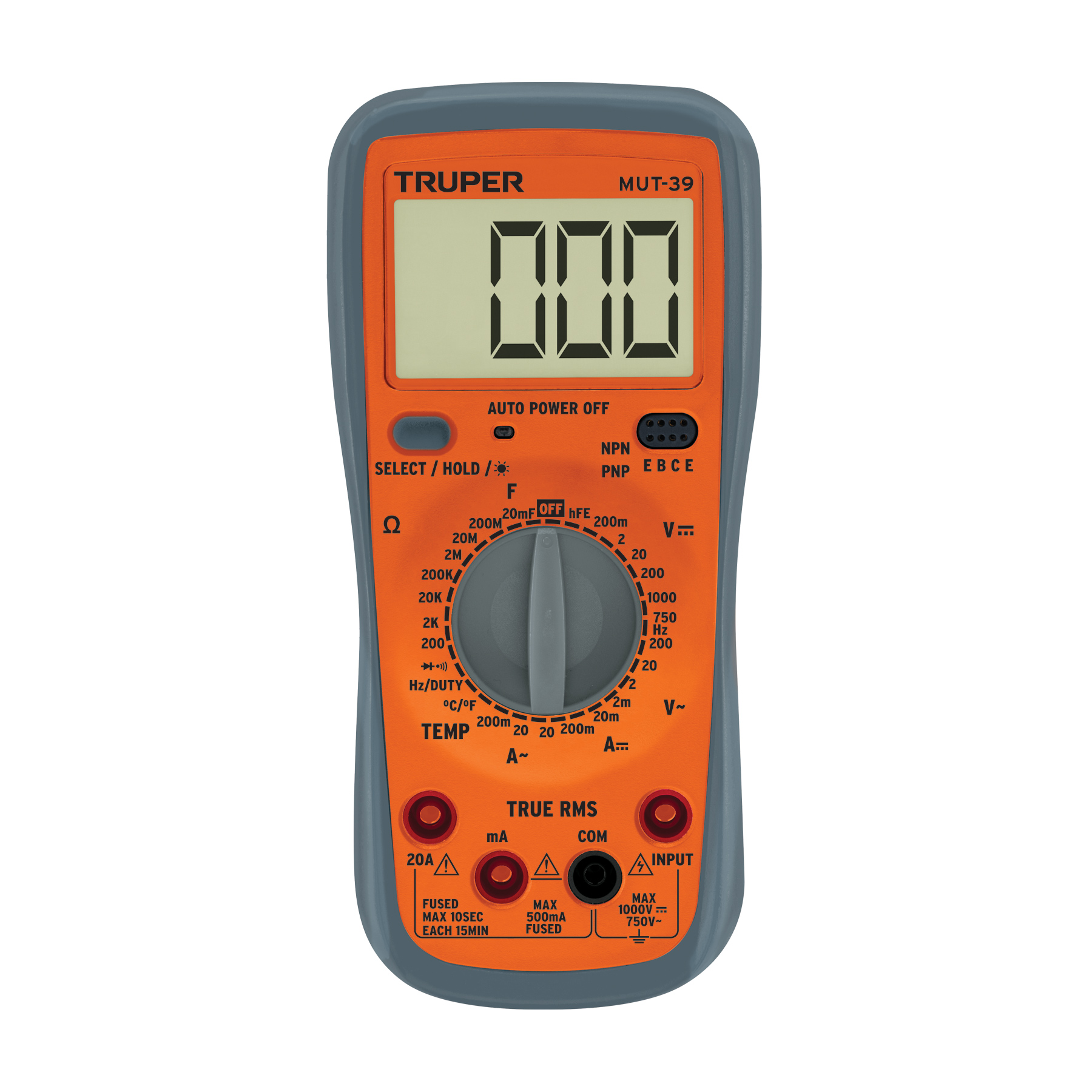 Multimetro Digital Uso General (multitester) 20a Truper 10402