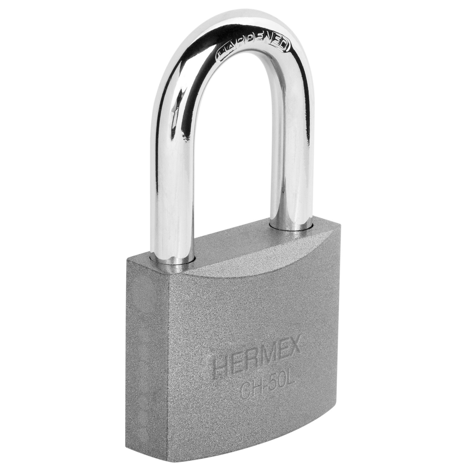 Candado Arco Largo 50mm Gris Hermex 43325