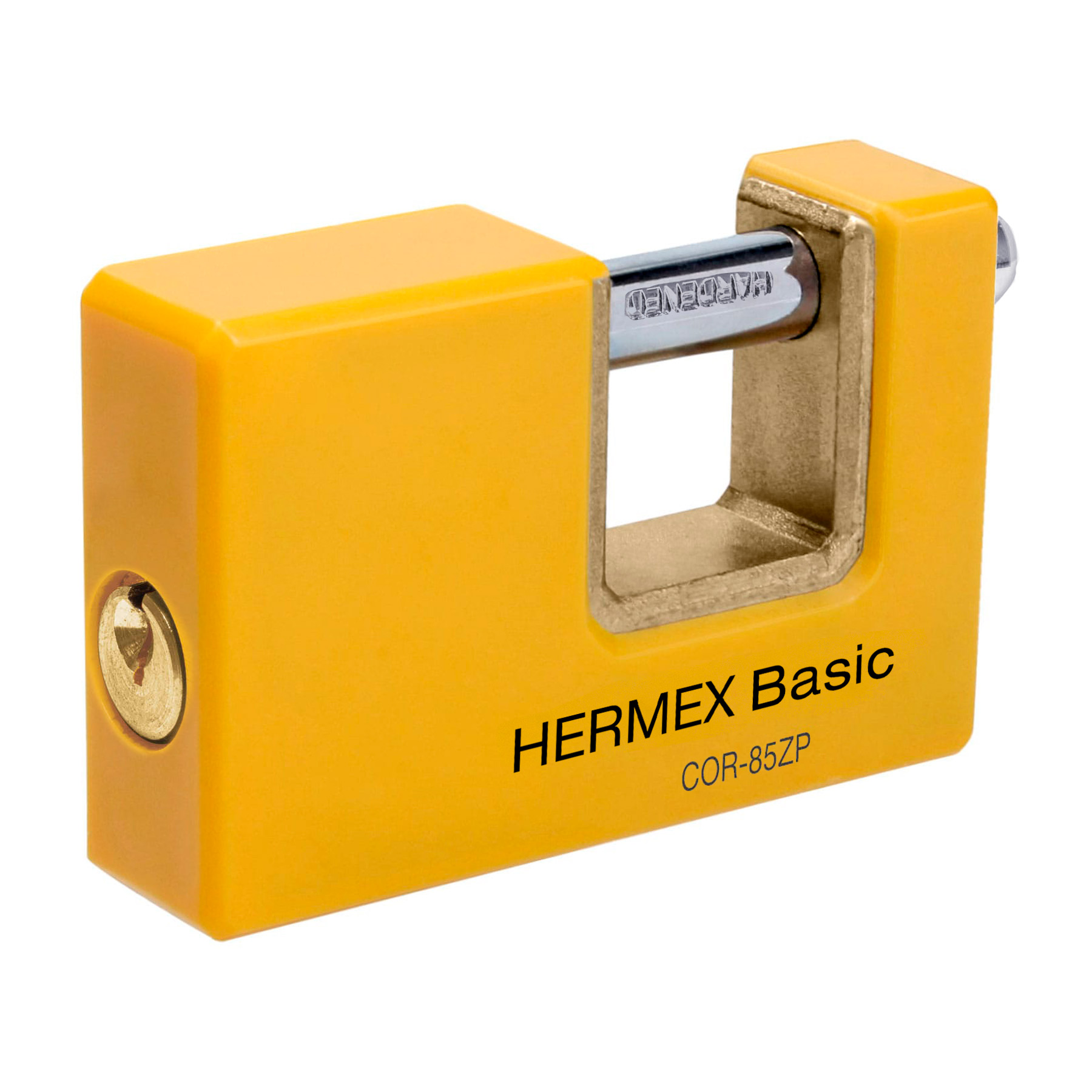 Candado Antipalanca 85mm Amarillo Hermex 27088
