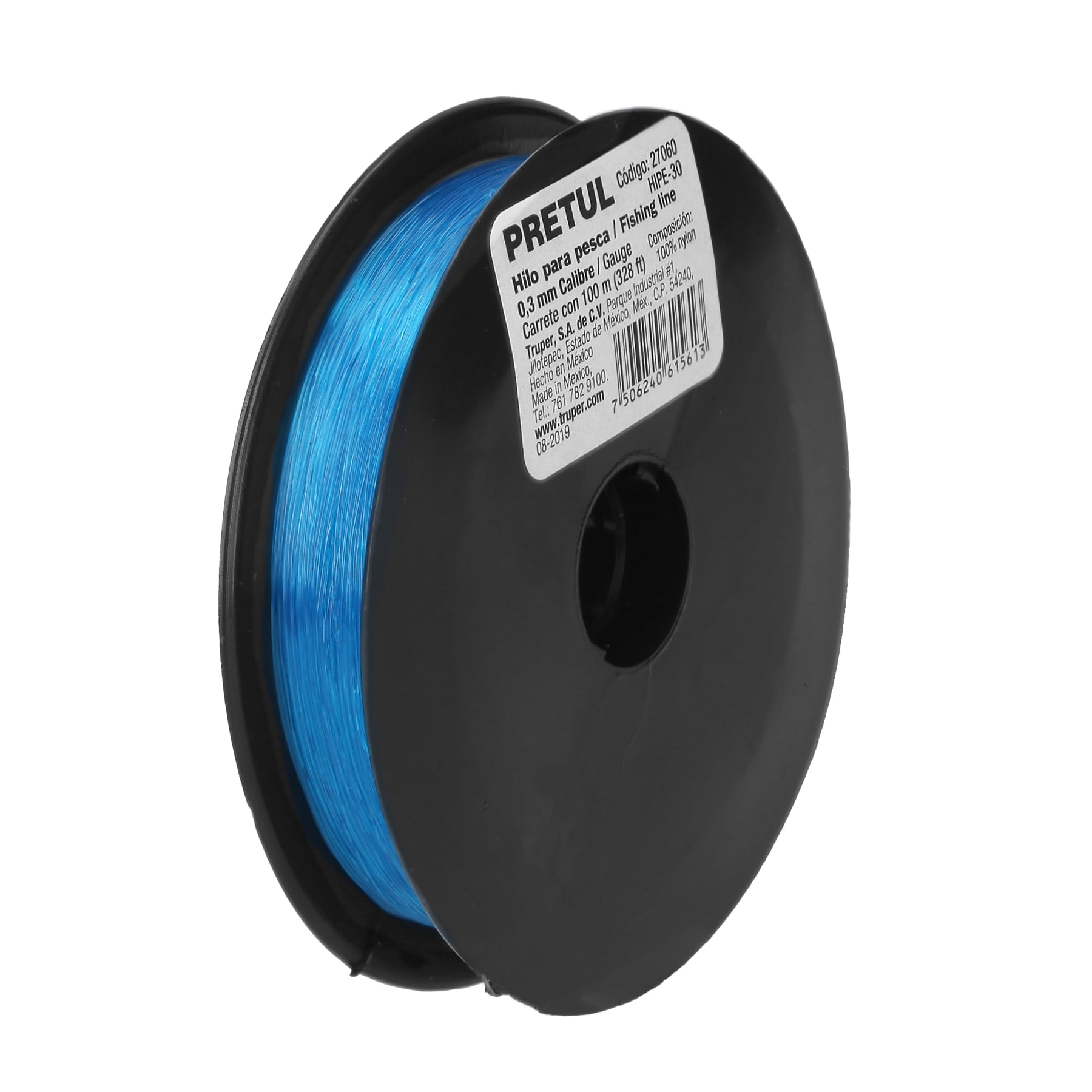 Hilo Pescar Azul Calibre 0.30mm X100mts Pretul 27060