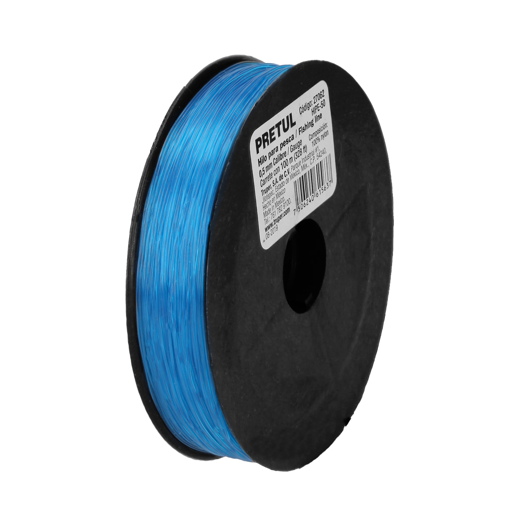 Hilo Pescar Azul Calibre 0.50mm X100mts Pretul 27062