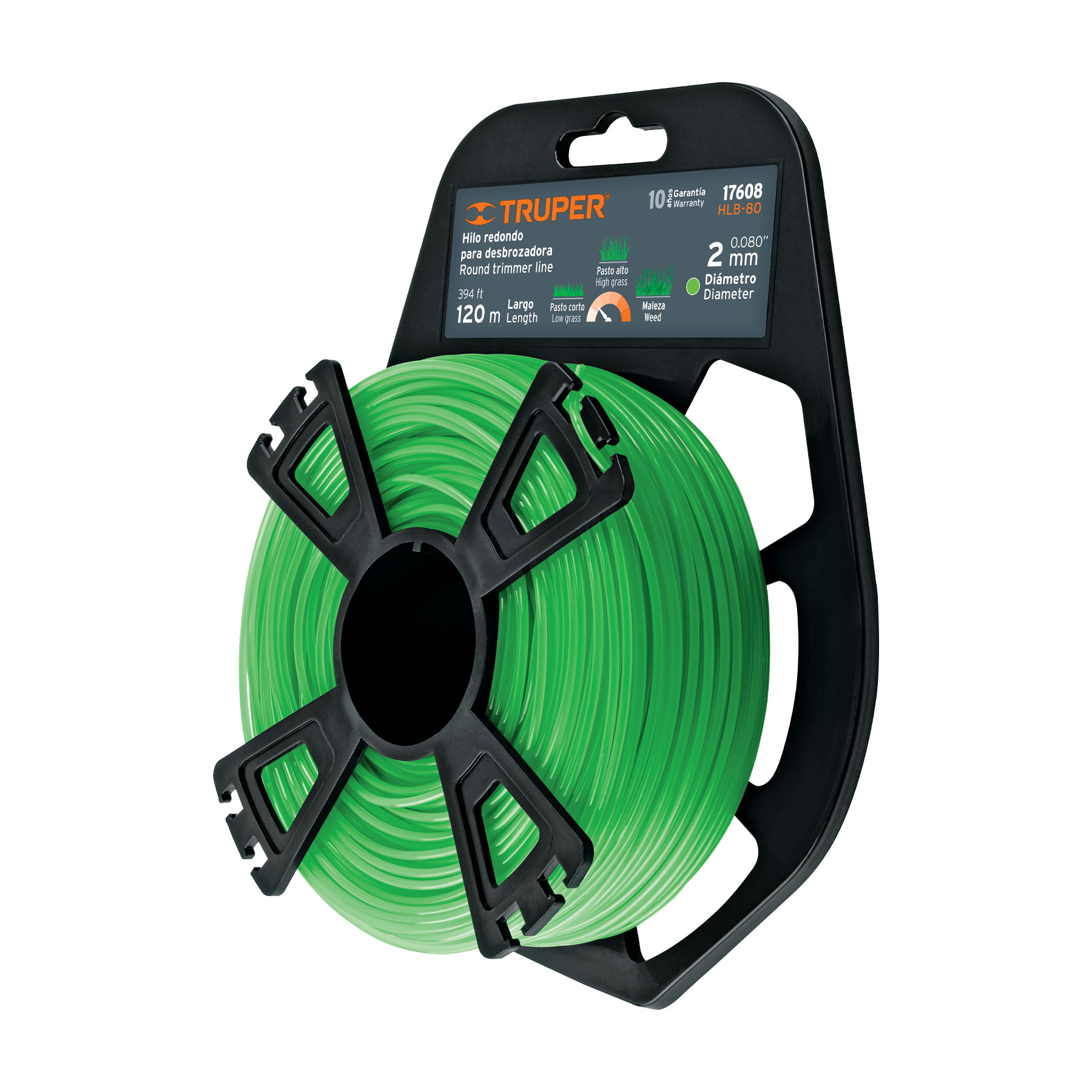 Hilo Para Podadora 2mm X 120mts Truper 17608