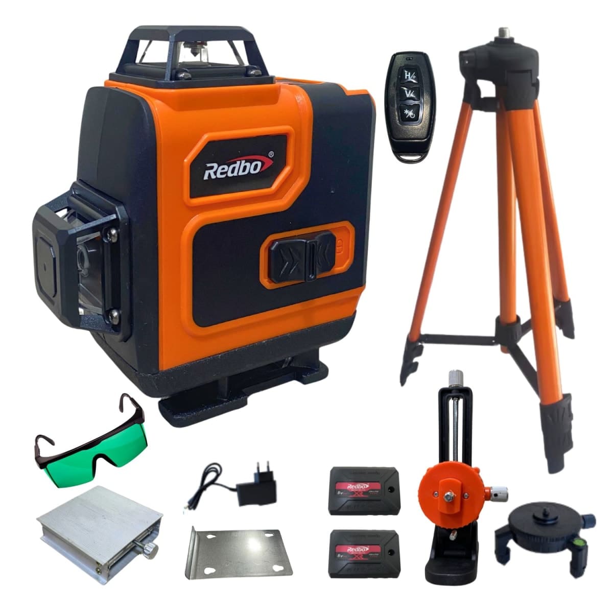 NIVEL LASER 16 LINEAS LUZ VERDE REDBO RB-4D-16