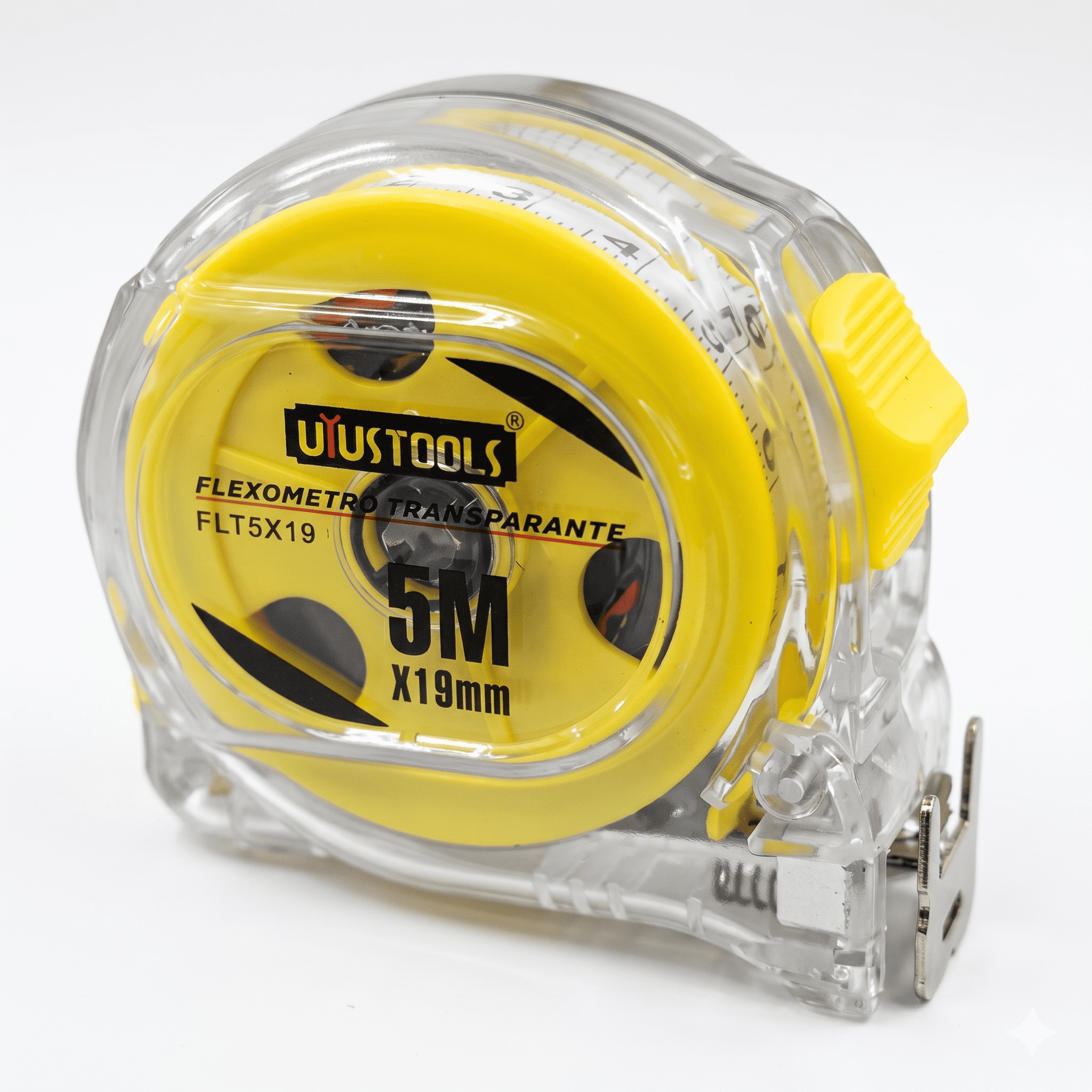 WINCHA 5M X 19MM TRANSPARENTE UYUSTOOLS FIT5X19