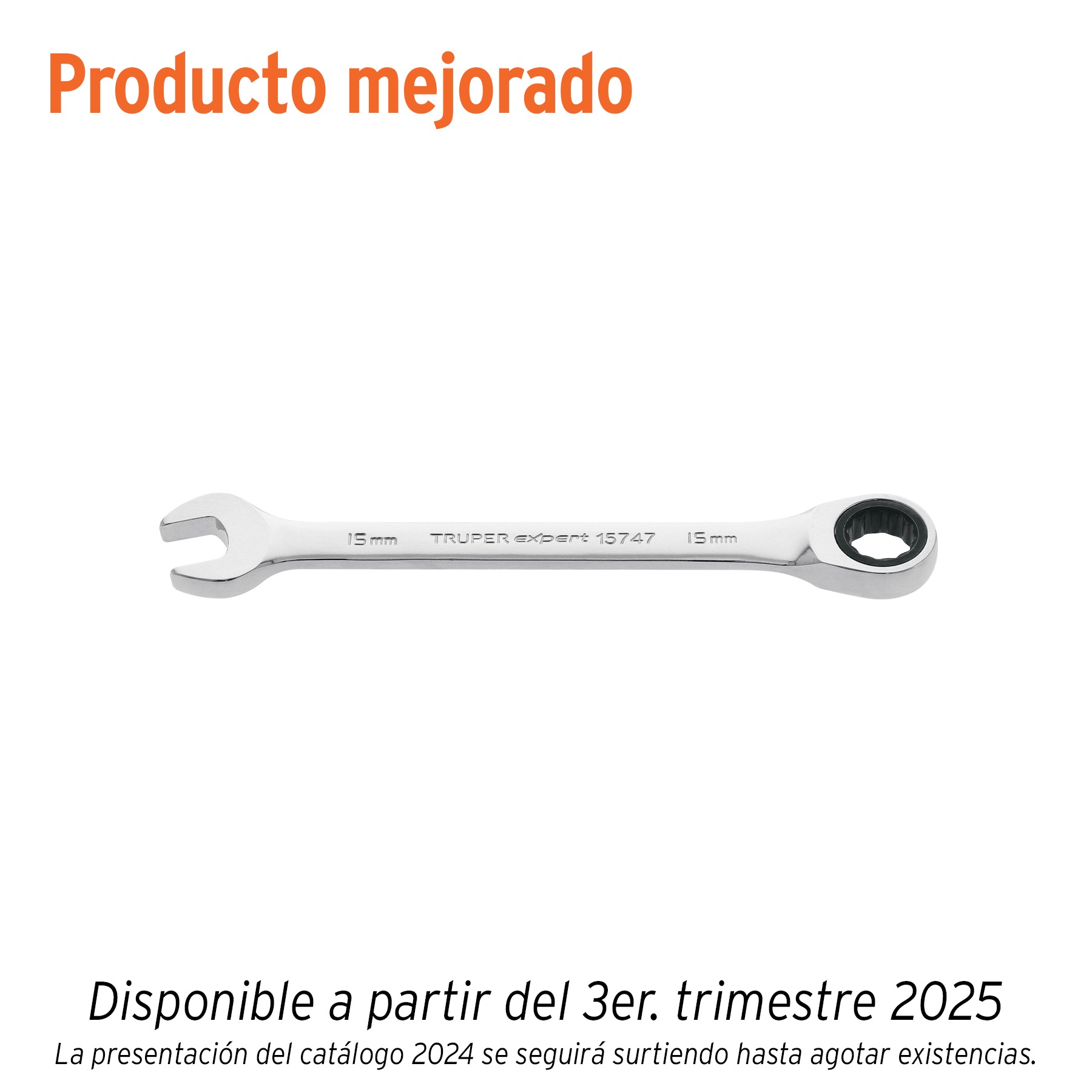 LLAVE MIXTA CON RATCHET 15 MM TRUPER 15747