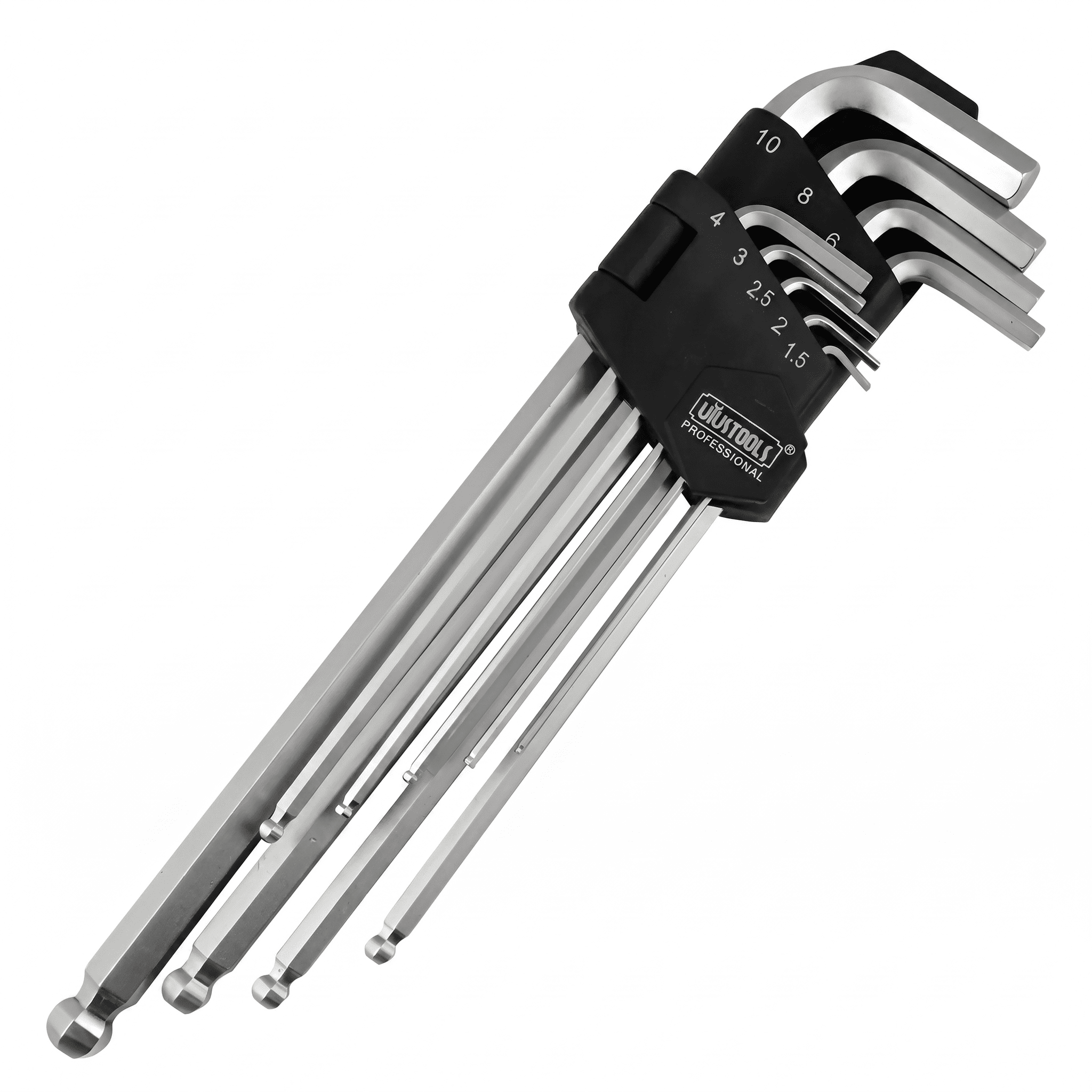 LLAVE ALLEN MILIMETRICA KIT X 9PZS LARGO UYUSTOOLS YAA903
