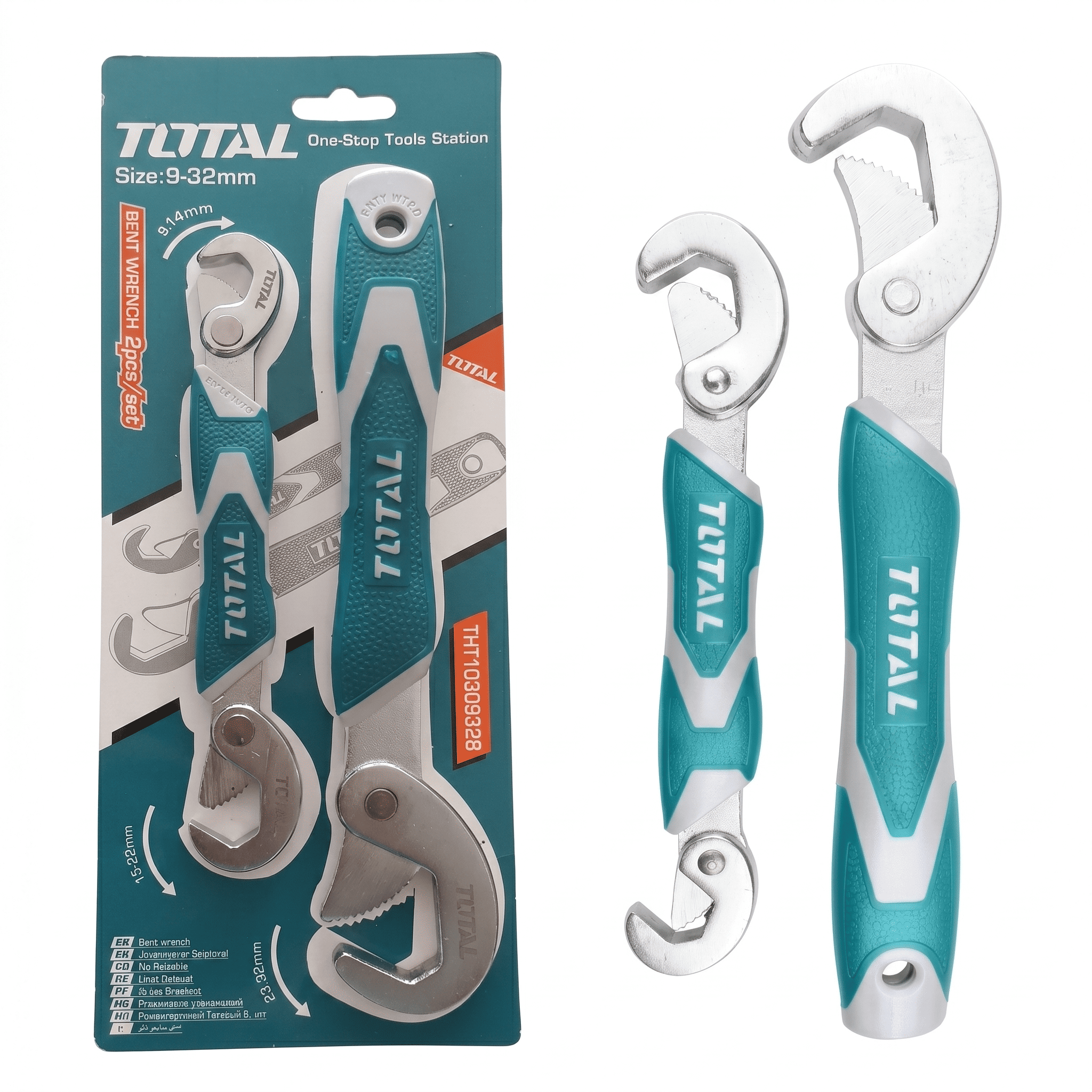 LLAVE UNIVERSAL MULTIUSO KIT X2 TOTAL THT10309328