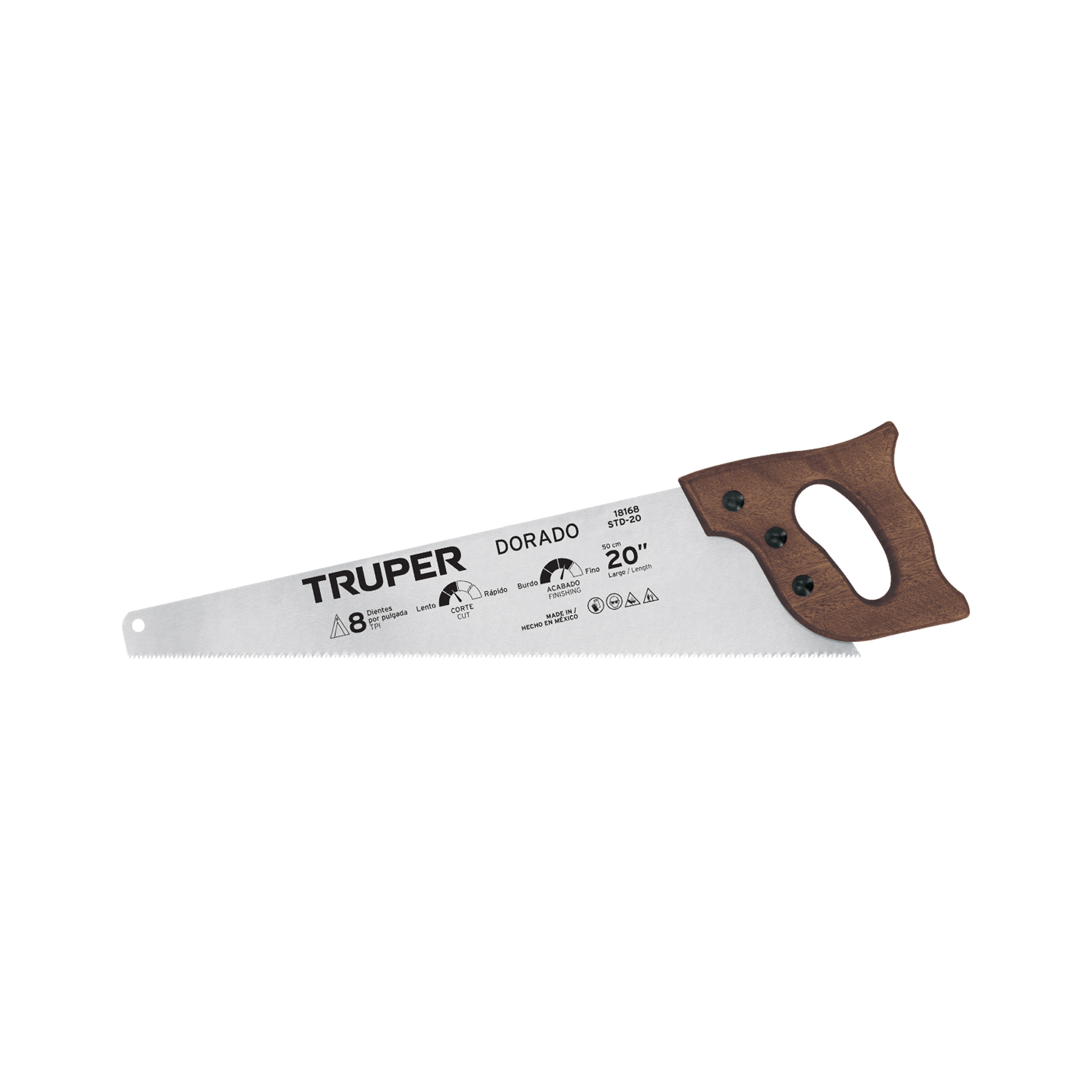 SERRUCHO MADERA 20" DORADO TRUPER 18168