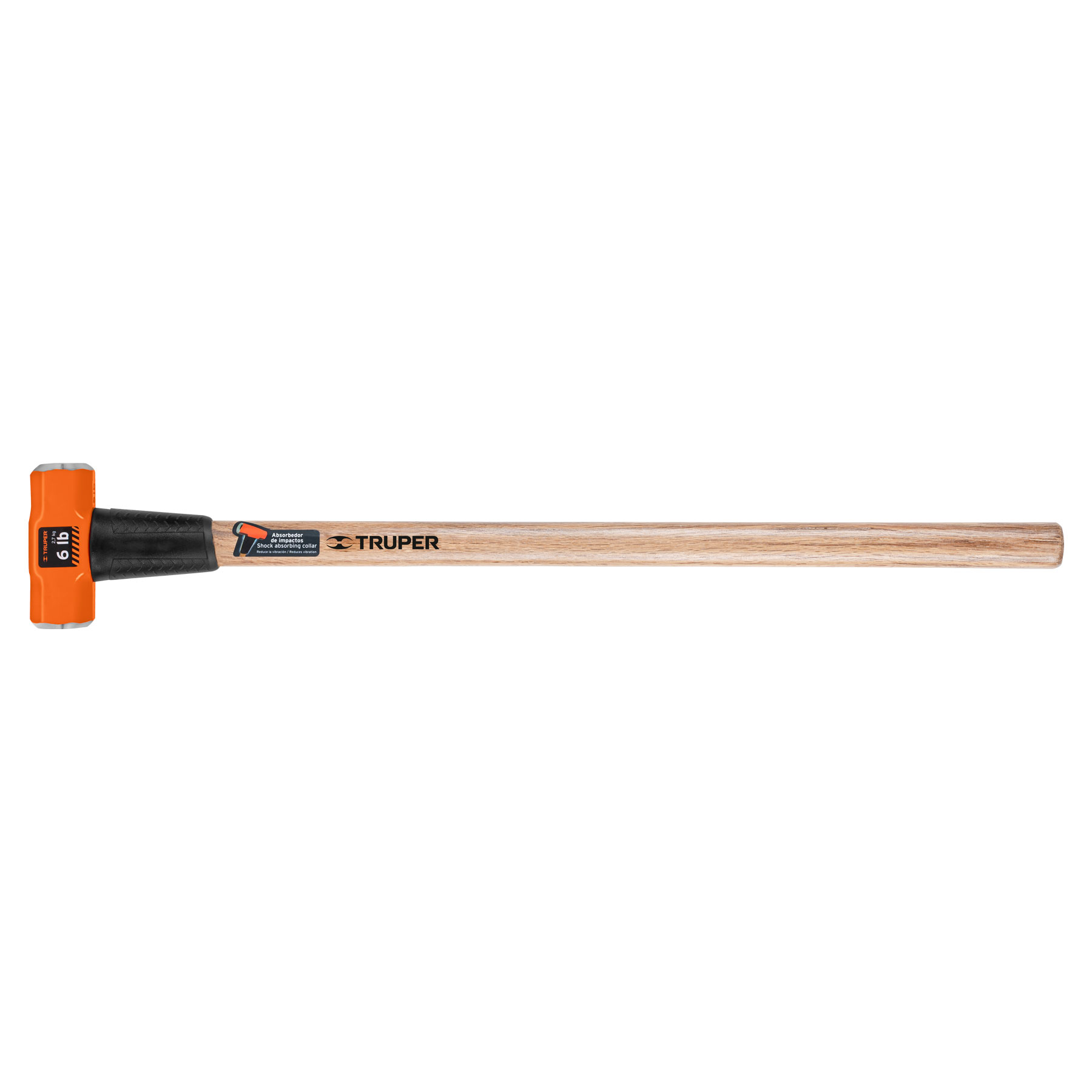COMBA OCTOGONAL 6LB MANGO MADERA 36" TRUPER 16509