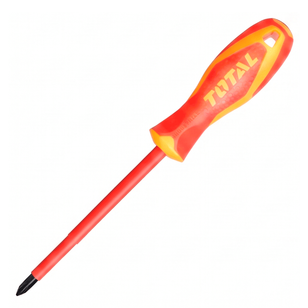 DESARMADOR ELECTRICISTA ESTRELLA 1000V PH1X80MM TOTAL THTISPH180