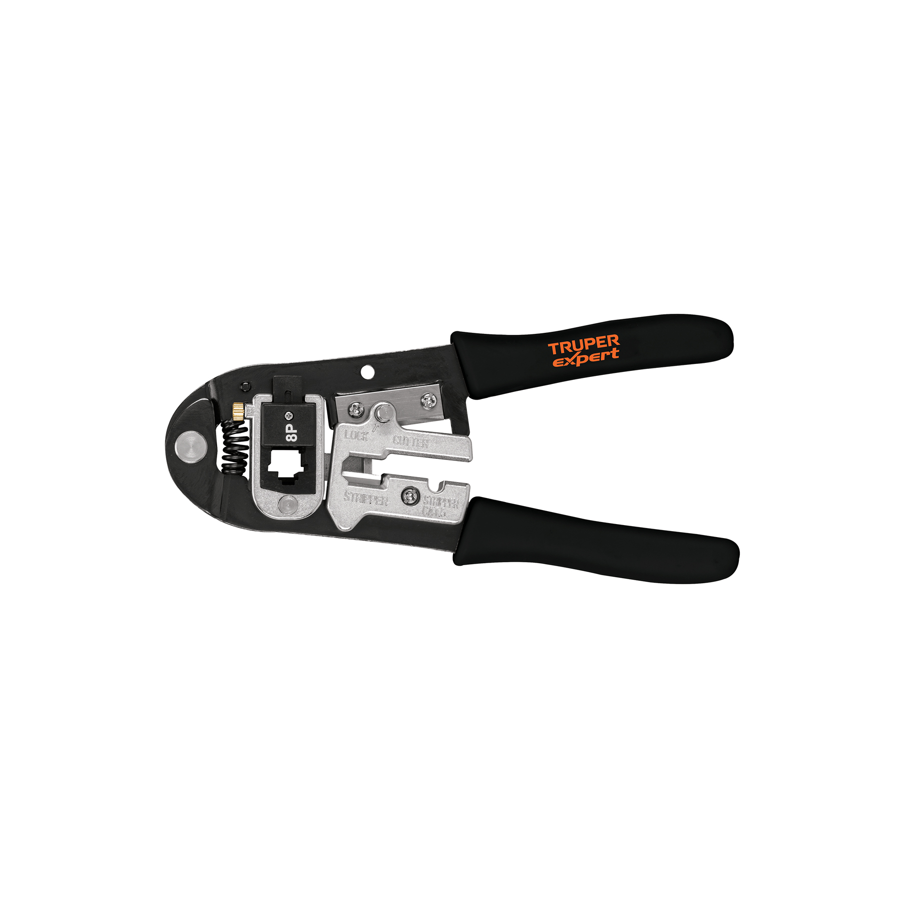 ALICATE PONCHADOR INTERCAMBIABLE CAB.INTERNET 8" TRUPER 18343