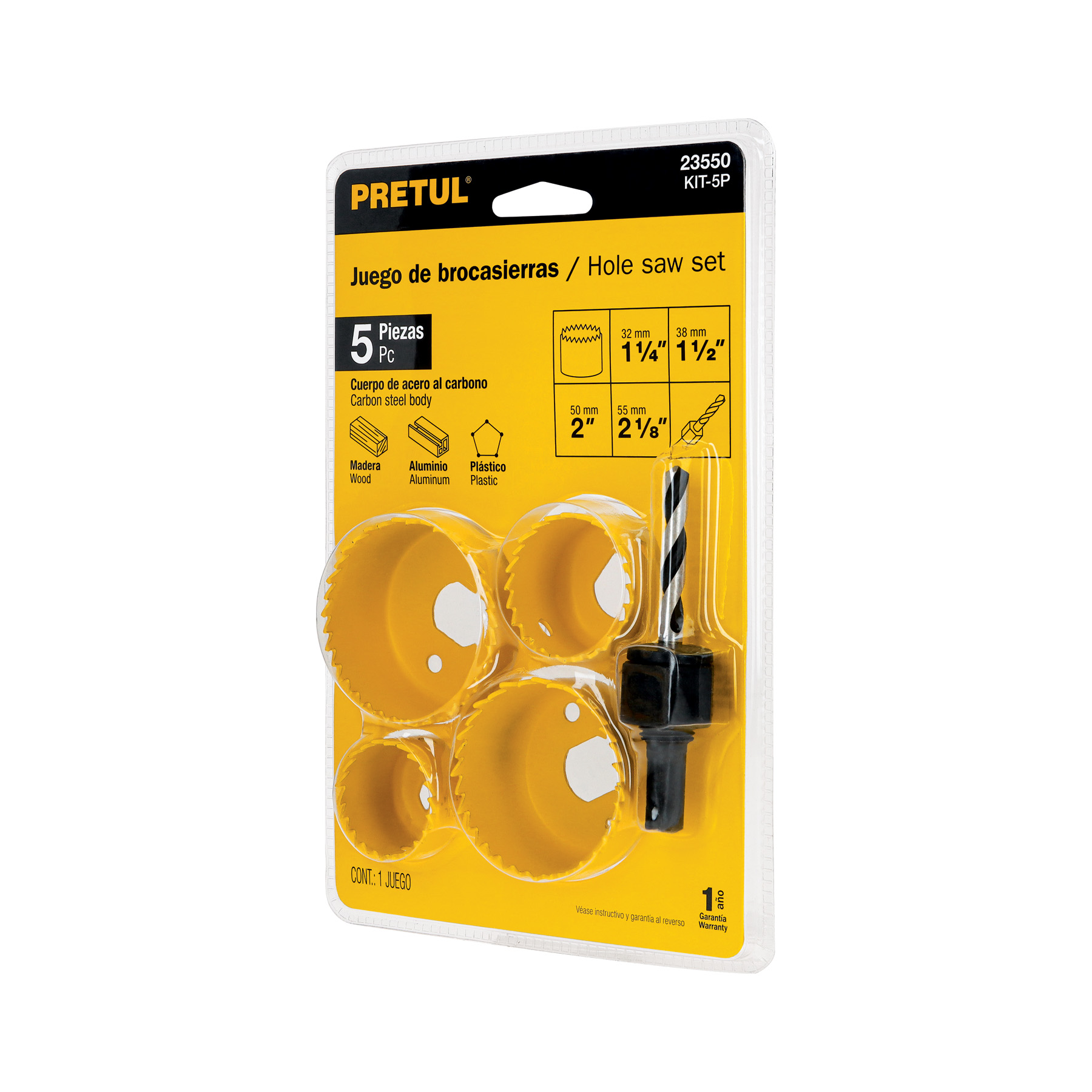 SIERRA COPA BLISTX5PCS (PARA MADERA) PRETUL 23550