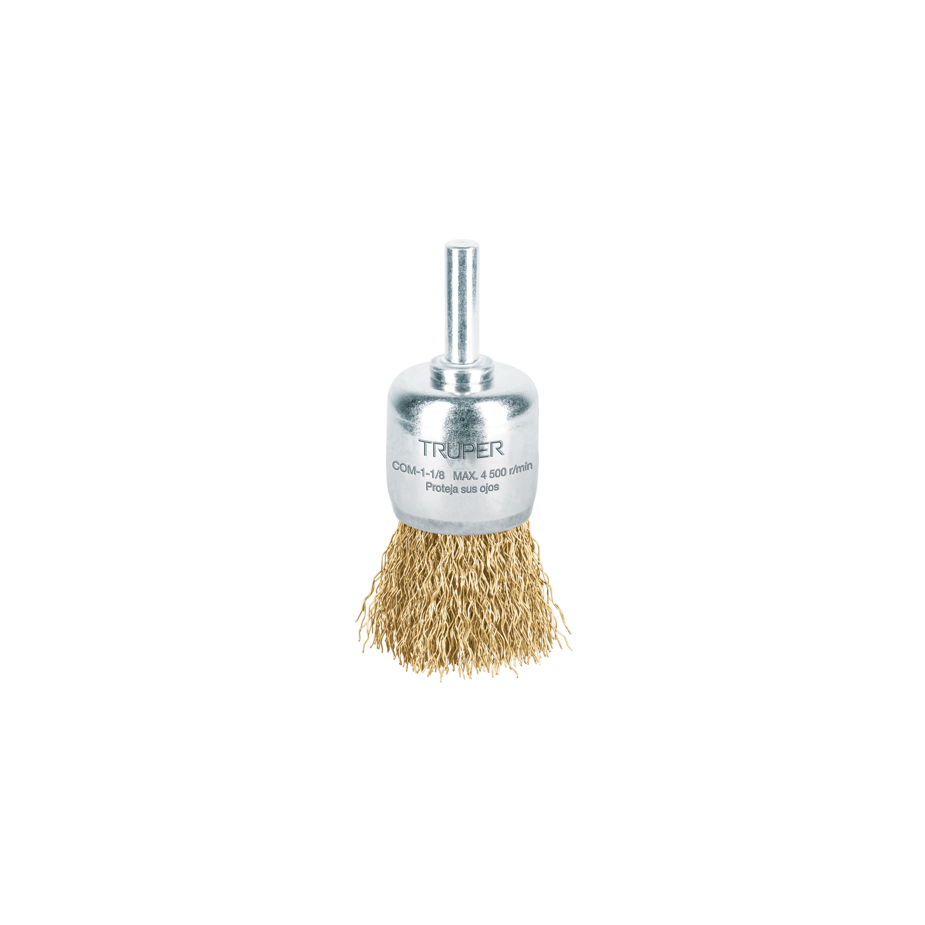 ESCOBILLA CIRCULAR 1-1/8" ALAMBRE GRUESO TRUPER 11596