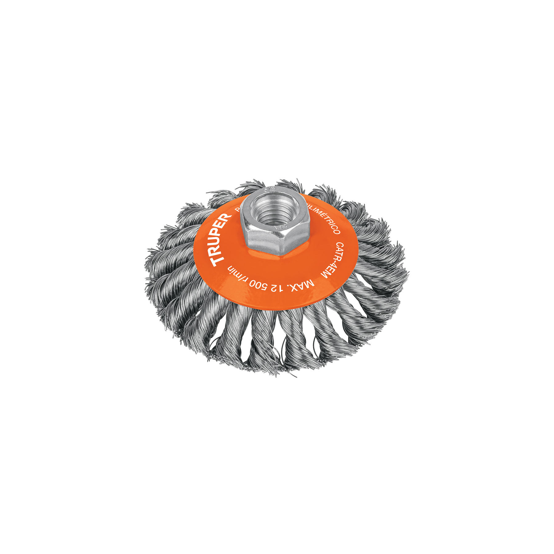 ESCOBILLA PLATO 4" ALAMBRE TRENZADO TRUPER 14188