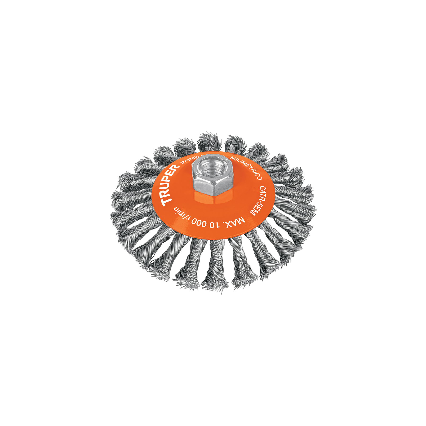ESCOBILLA PLATO 5" ALAMBRE TRENZADO TRUPER 14189