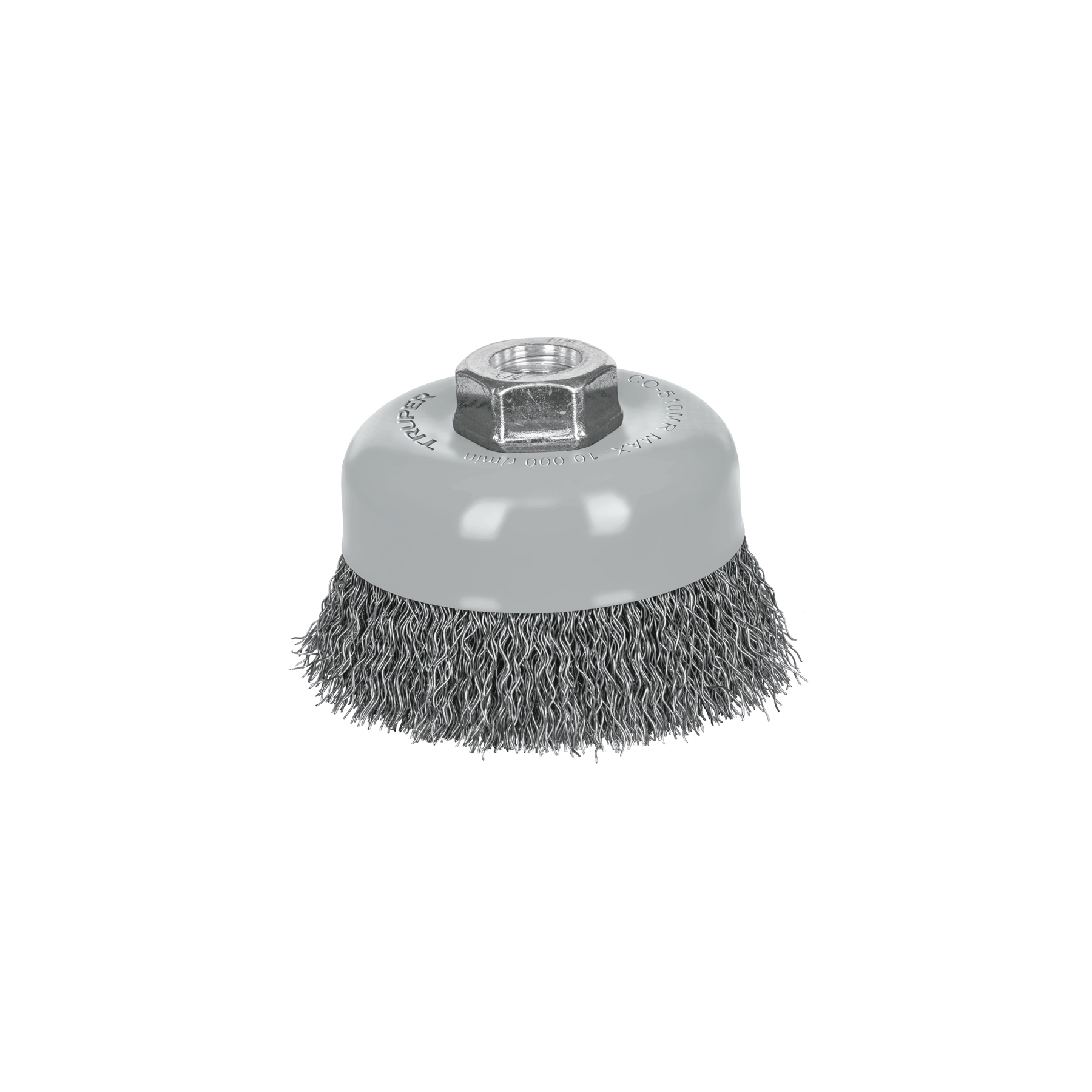 ESCOBILLA COPA 4" ALAMBRE ONDULADO MULTIROSCA TRUPER 100858