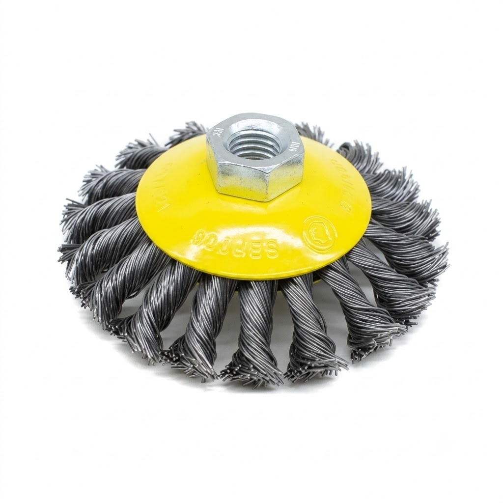 ESCOBILLA REDONDA 4" TRENZADO UYUSTOOLS EBR104