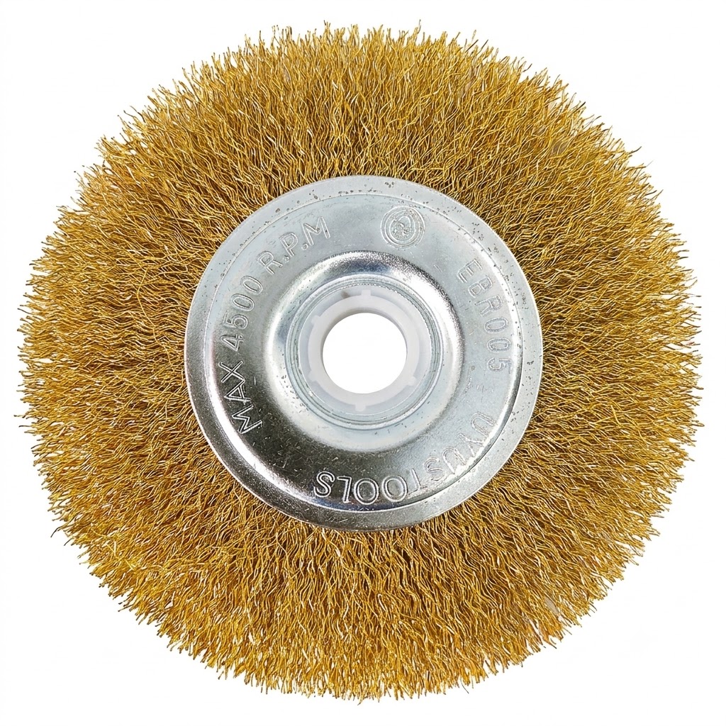 ESCOBILLA REDONDA 5" DORADA UYUSTOOLS EBR005