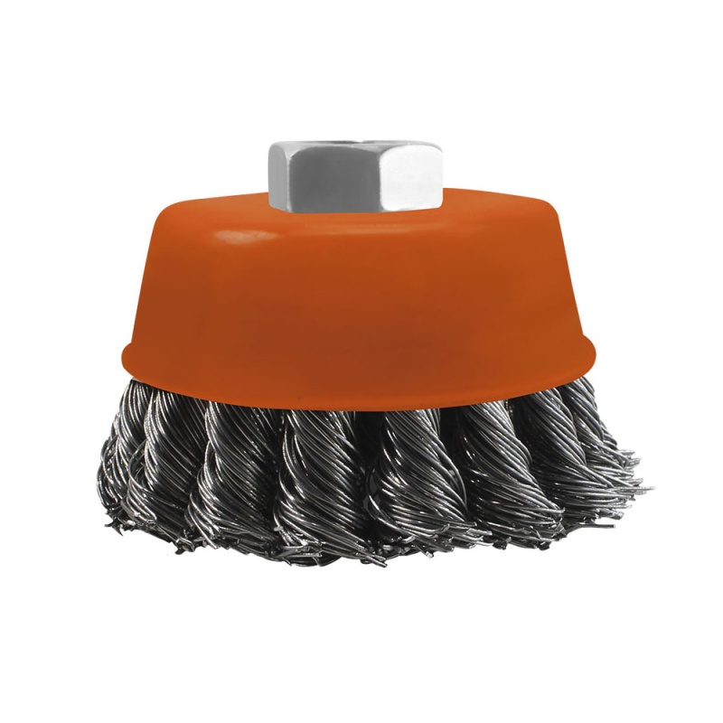 ESCOBILLA COPA 4" ALAMBRE TRENZADO ASAKI ASK-08905
