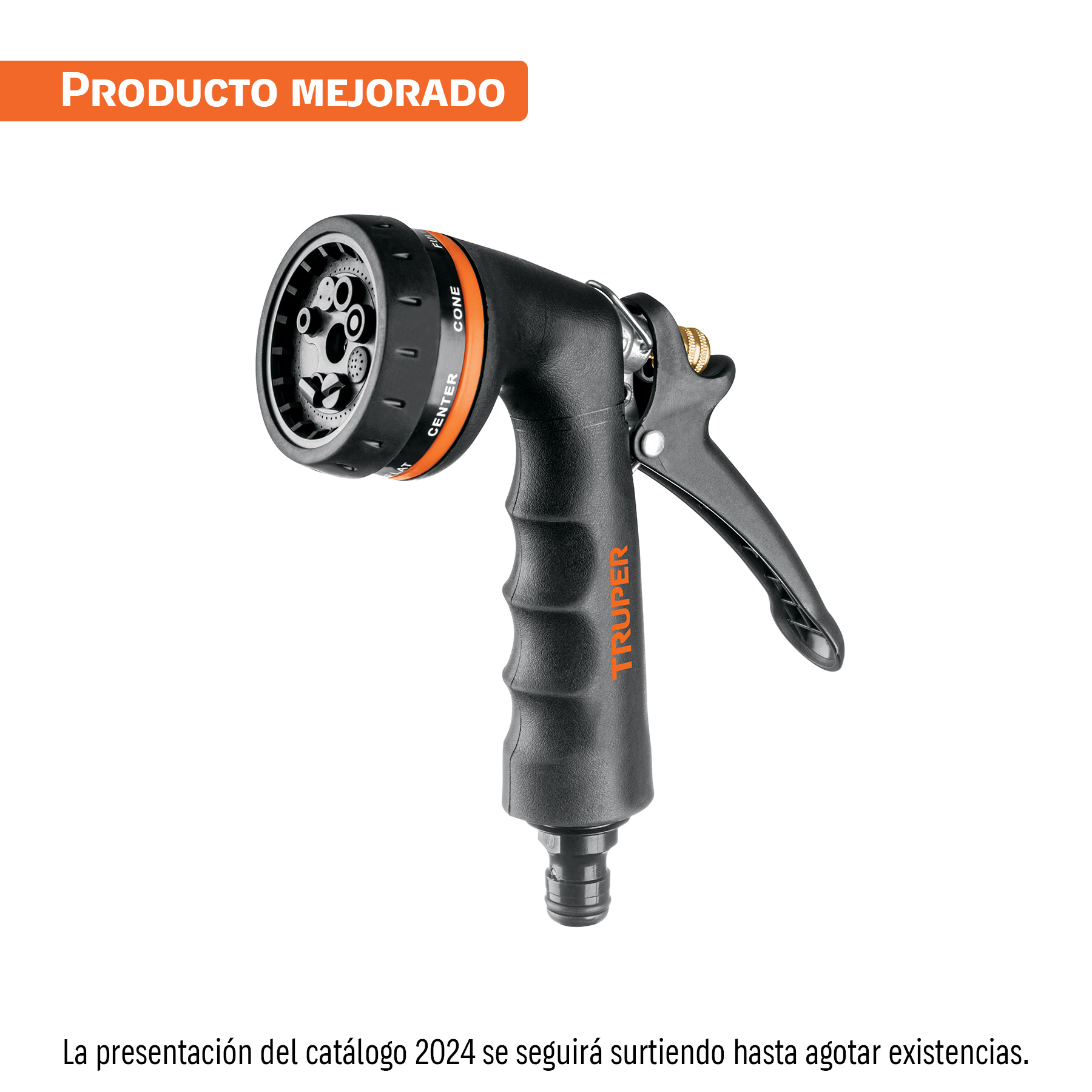 PISTOLA PARA RIEGO 8 FUNCIONES METALICA TRUPER 18477