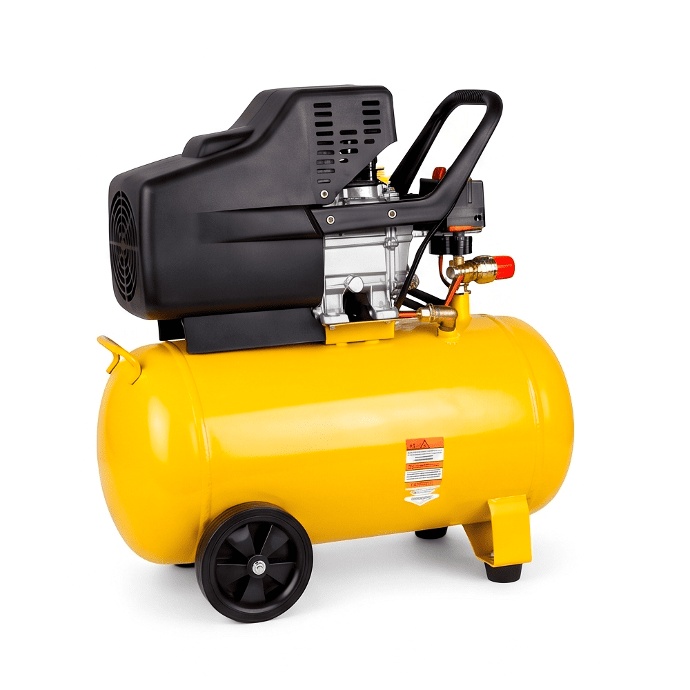 COMPRESORA LUBRICADA DE AIRE 24L 2.5HP AMARILLO ZB-1-2024