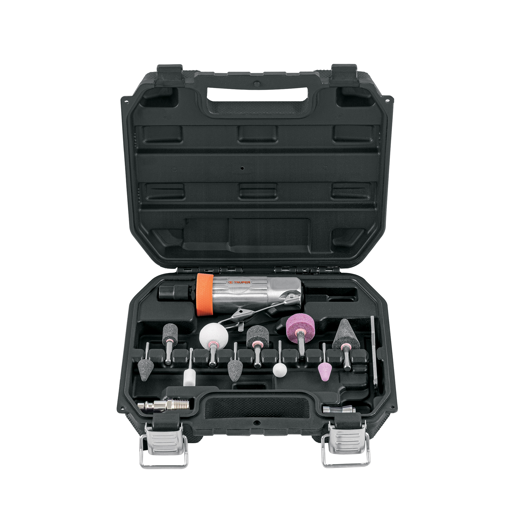 MINI RECTIFICADORA NEUMATICA 1/4" +ACCESORIOS TRUPER 16887