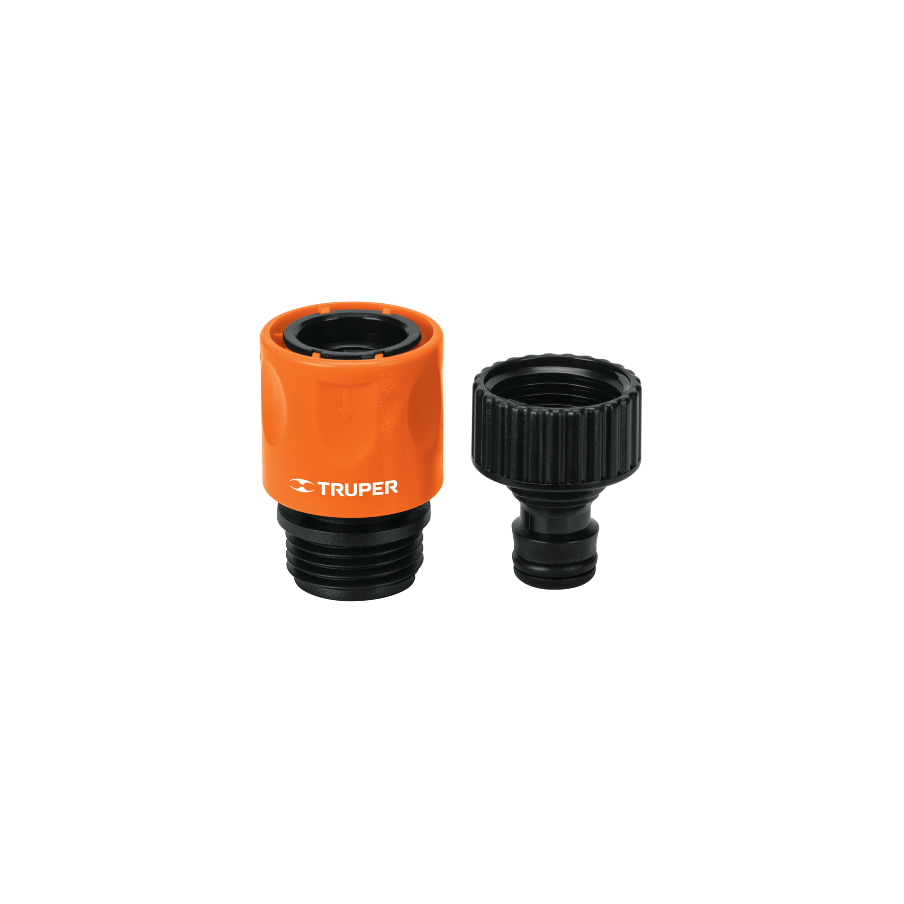 CONECTOR RAPIDO PVC NEGRO 3/4" 2 EN 1 (CAÑO) TRUPER 12724