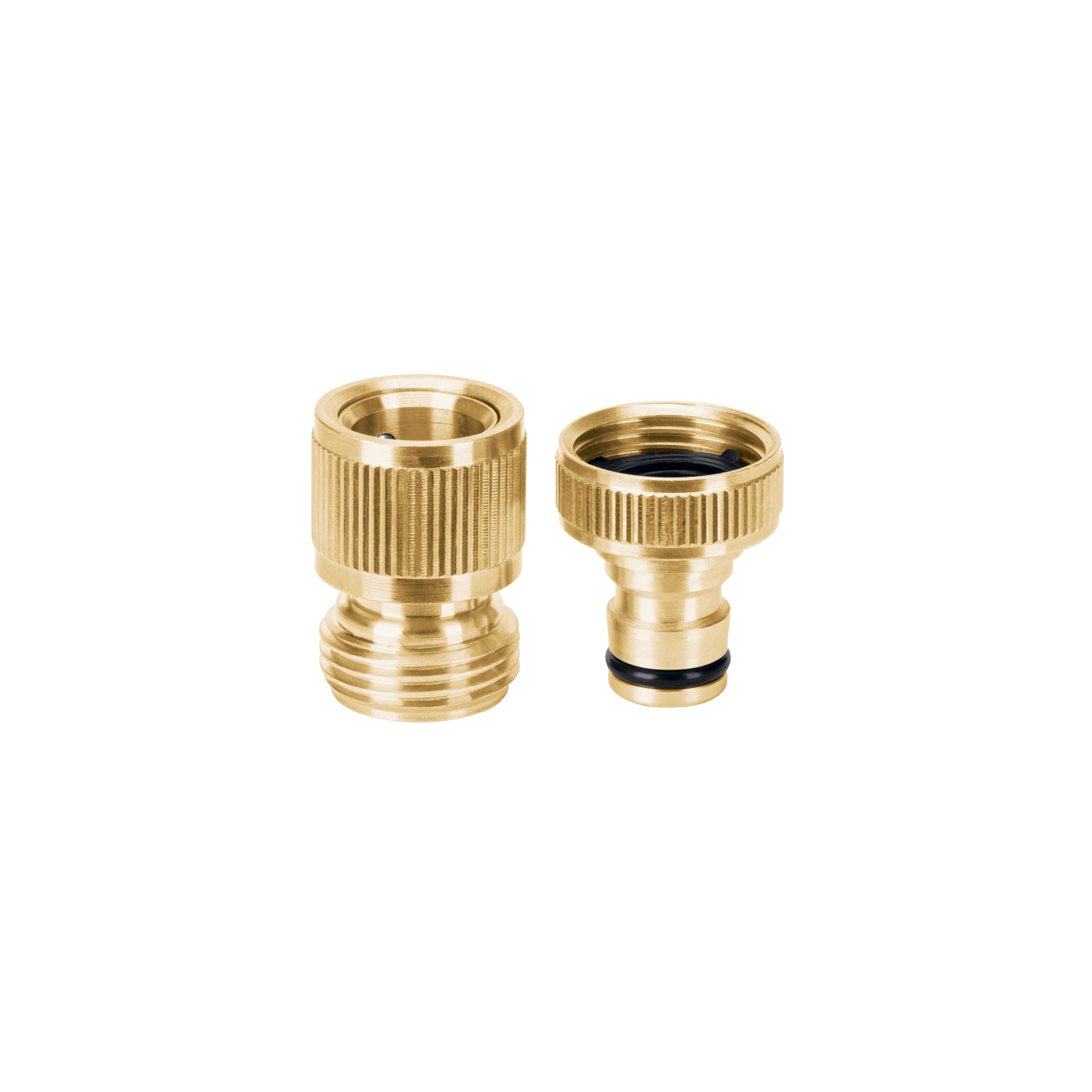 CONECTOR RAPIDO LATON 3/4" BLIST X 2PZS (CAÑO) TRUPER 101598