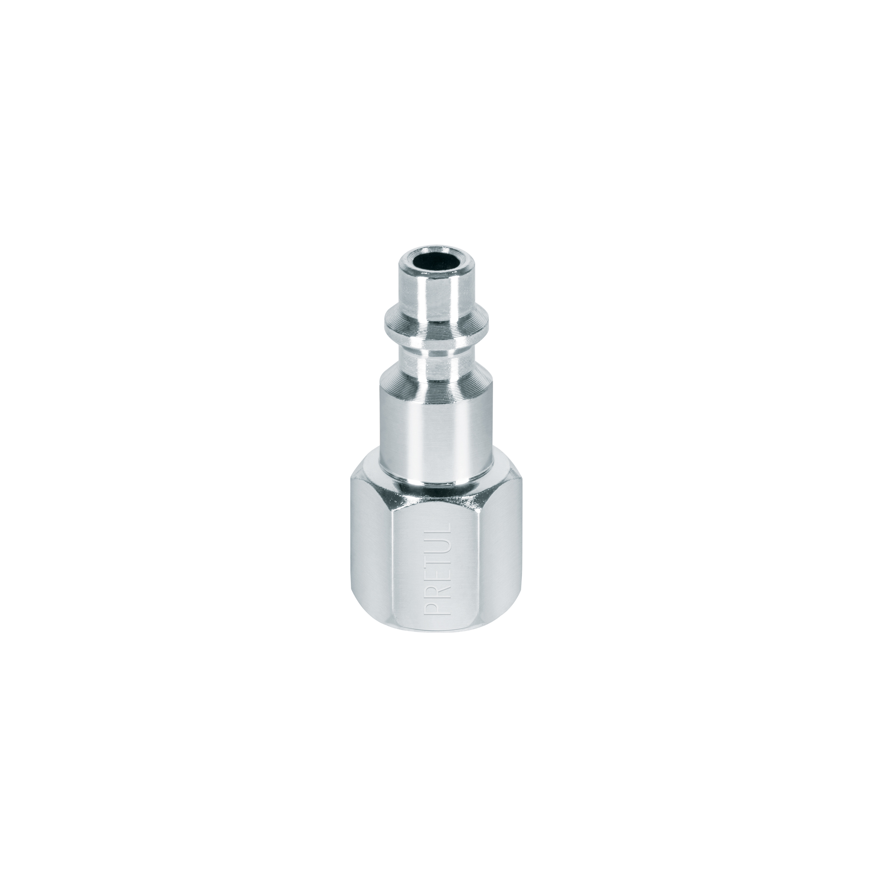 CONECTOR RAPIDO TIPO M NIQUELADO HEMBRA PRETUL 27022