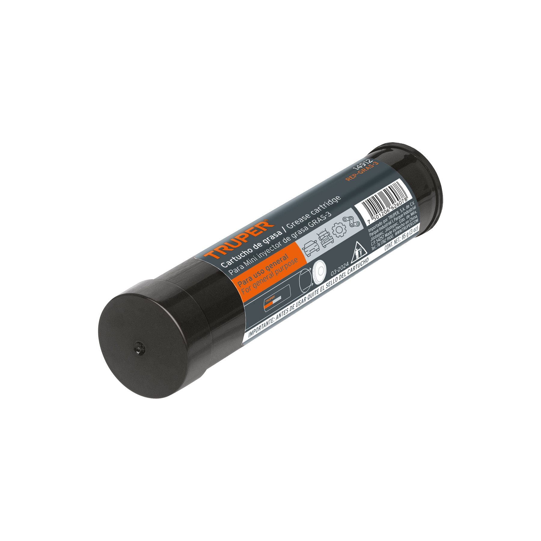 CARTUCHO GRASA RPTO ENGRASADORA TRUPER 14912