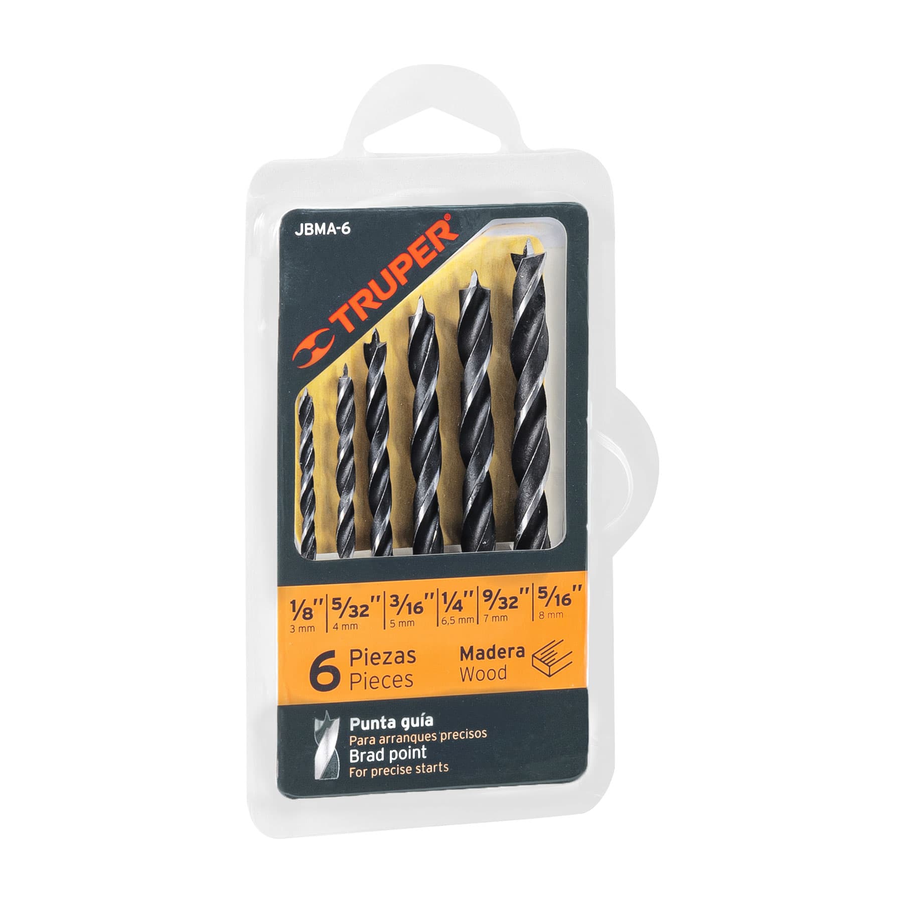 BROCA MADERA X6 BLIST TRUPER 11337