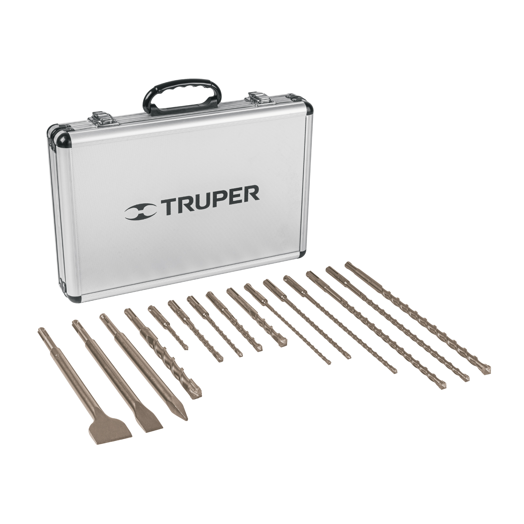 BROCA CONCRETO+ CINCEL SDS PLUS JGO X15PZS  TRUPER 11897