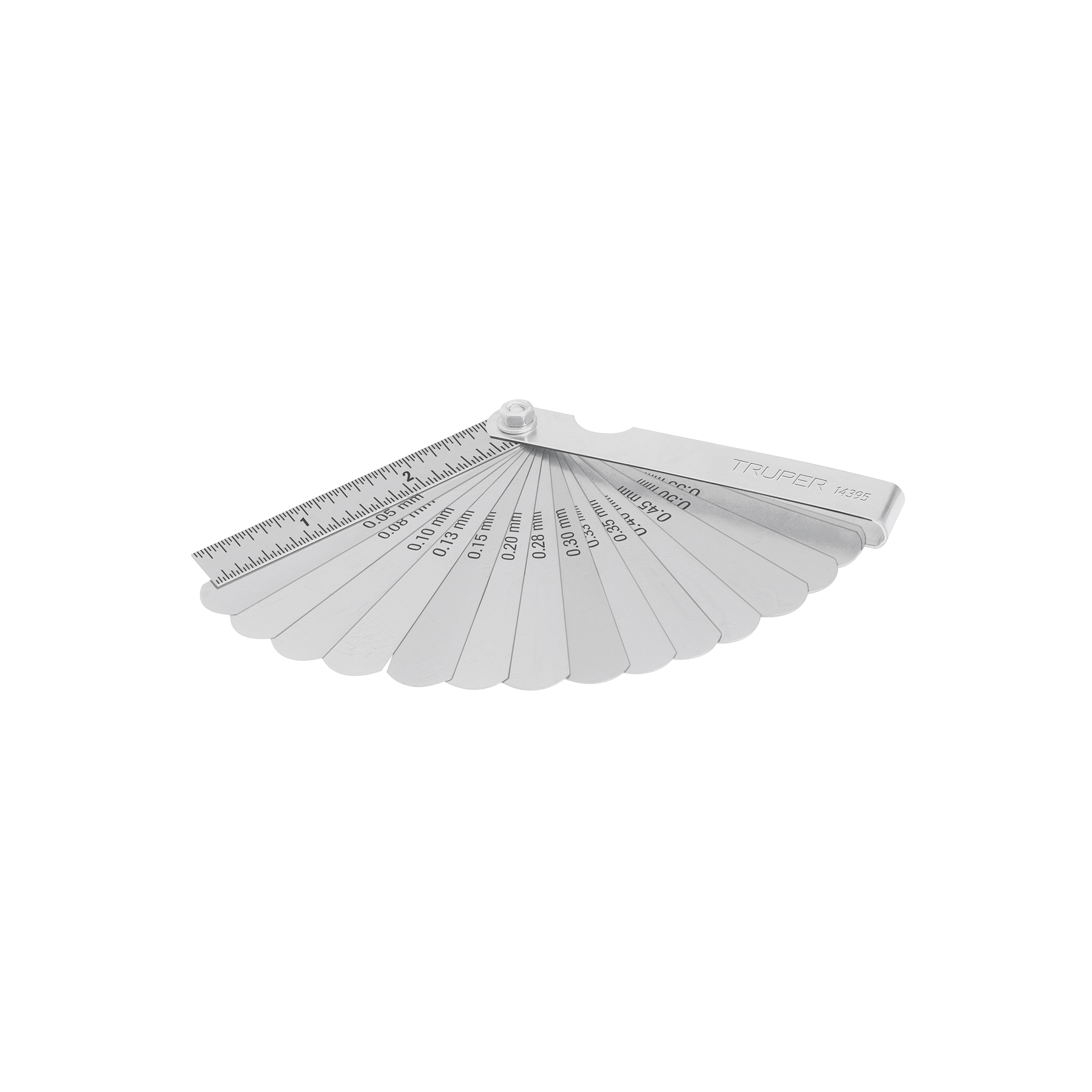 Calibrador De Bujia (galga) 15 Hojas Std/mm Truper 14395