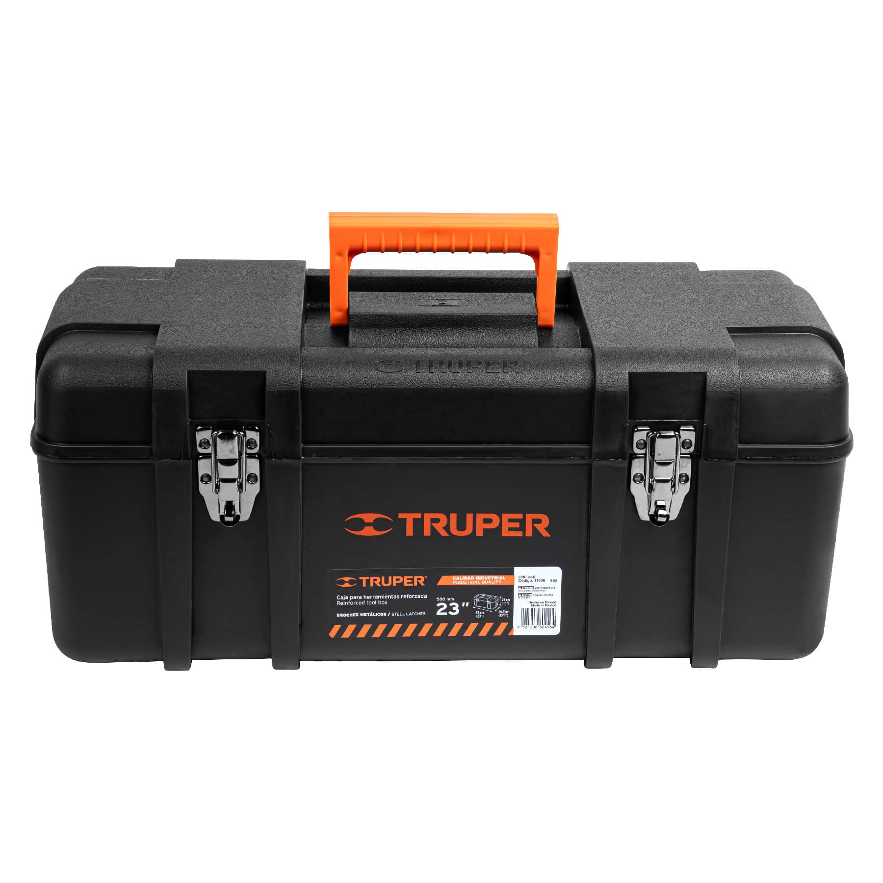 Caja Herramientas Pvc 23" Negro Ind. B/metalicos Truper 11506