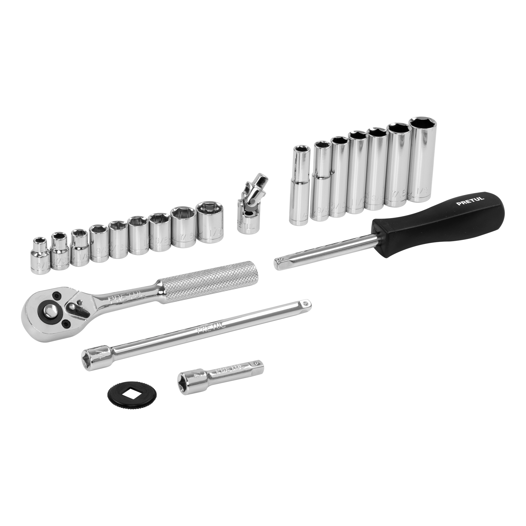 Dado Hexa. Jgo X 22pzs Encastre 1/4" Pretul 23980