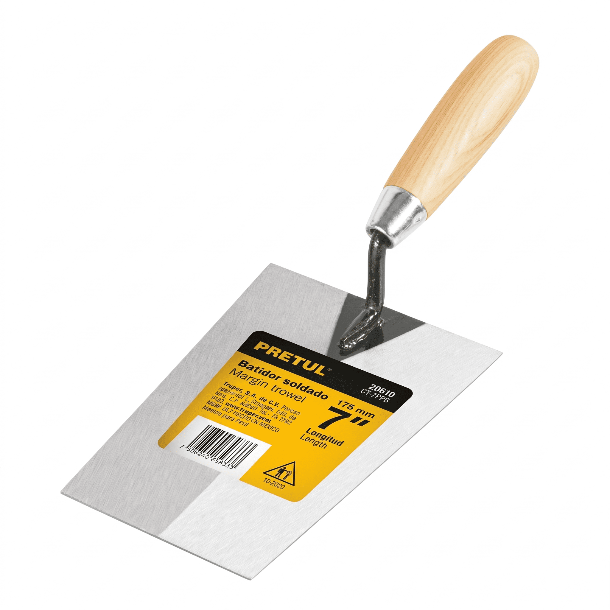 Plancha Batir 7" Acerada Pretul 20610