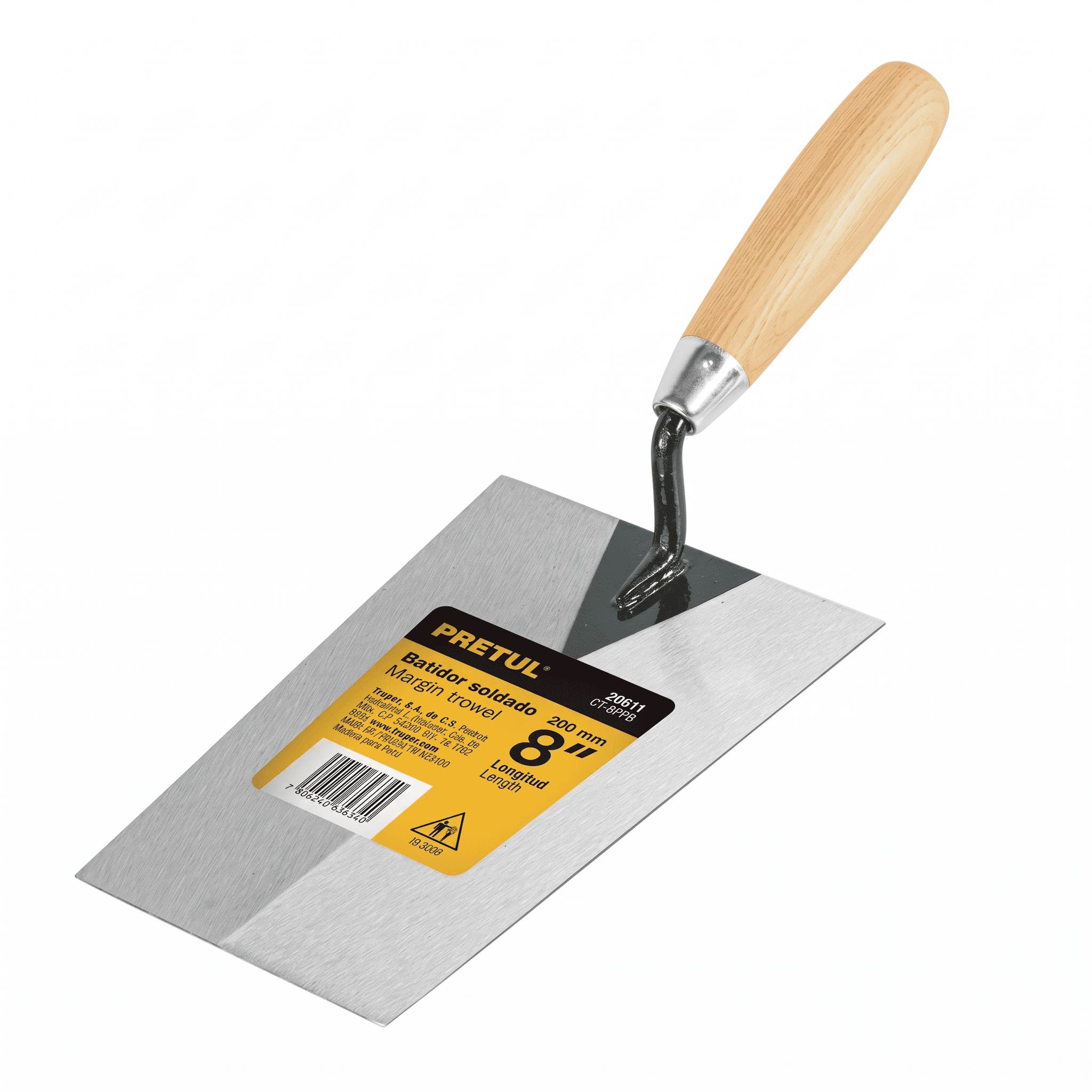 Plancha Batir 8" Acerada Pretul 20611