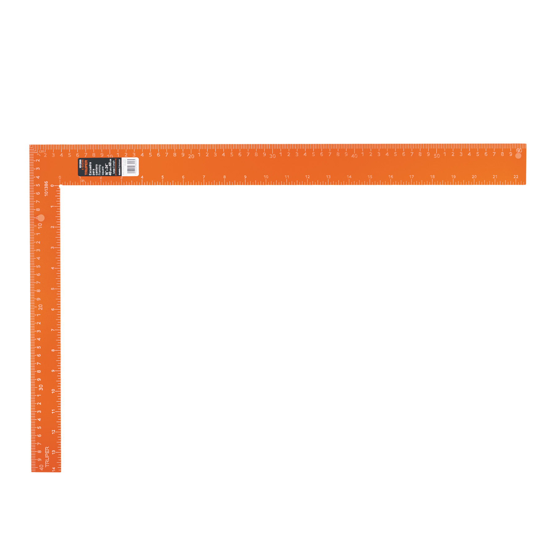 Escuadra Albañil Aluminio/naranja 16x24 Truper 101386