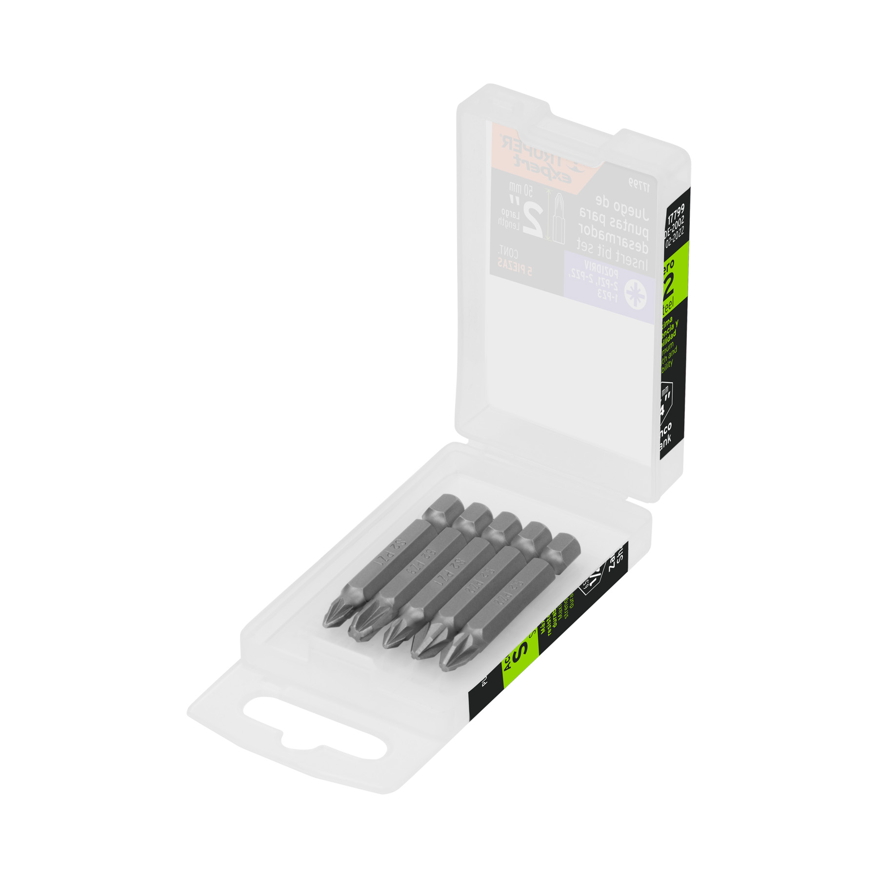 Punteras Combinadas 5pzs (2-pz1, 2-pz2, 1-pz3)2" Truper 17799