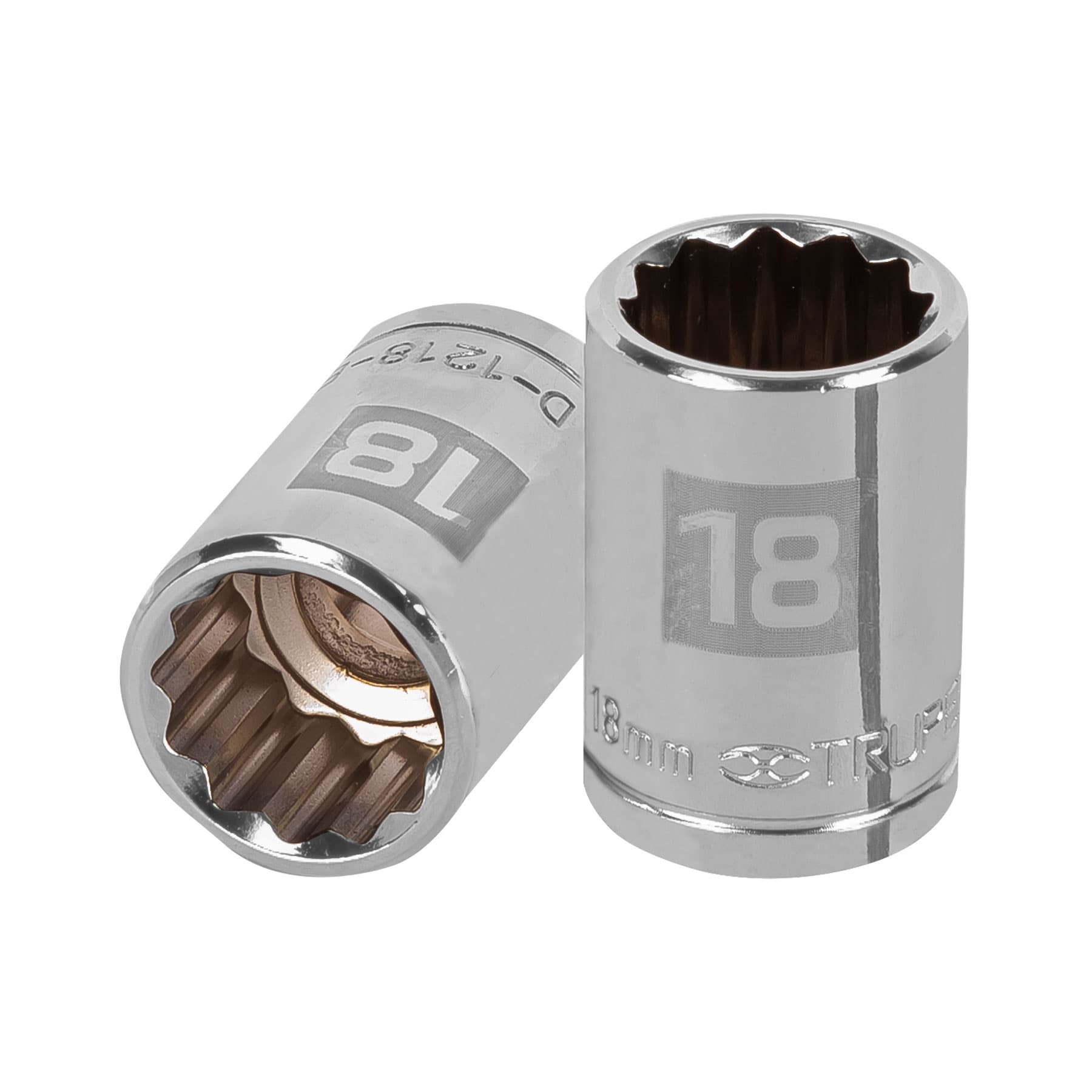 Dado Poligonal 18mm Encastre 1/2" Truper 13532