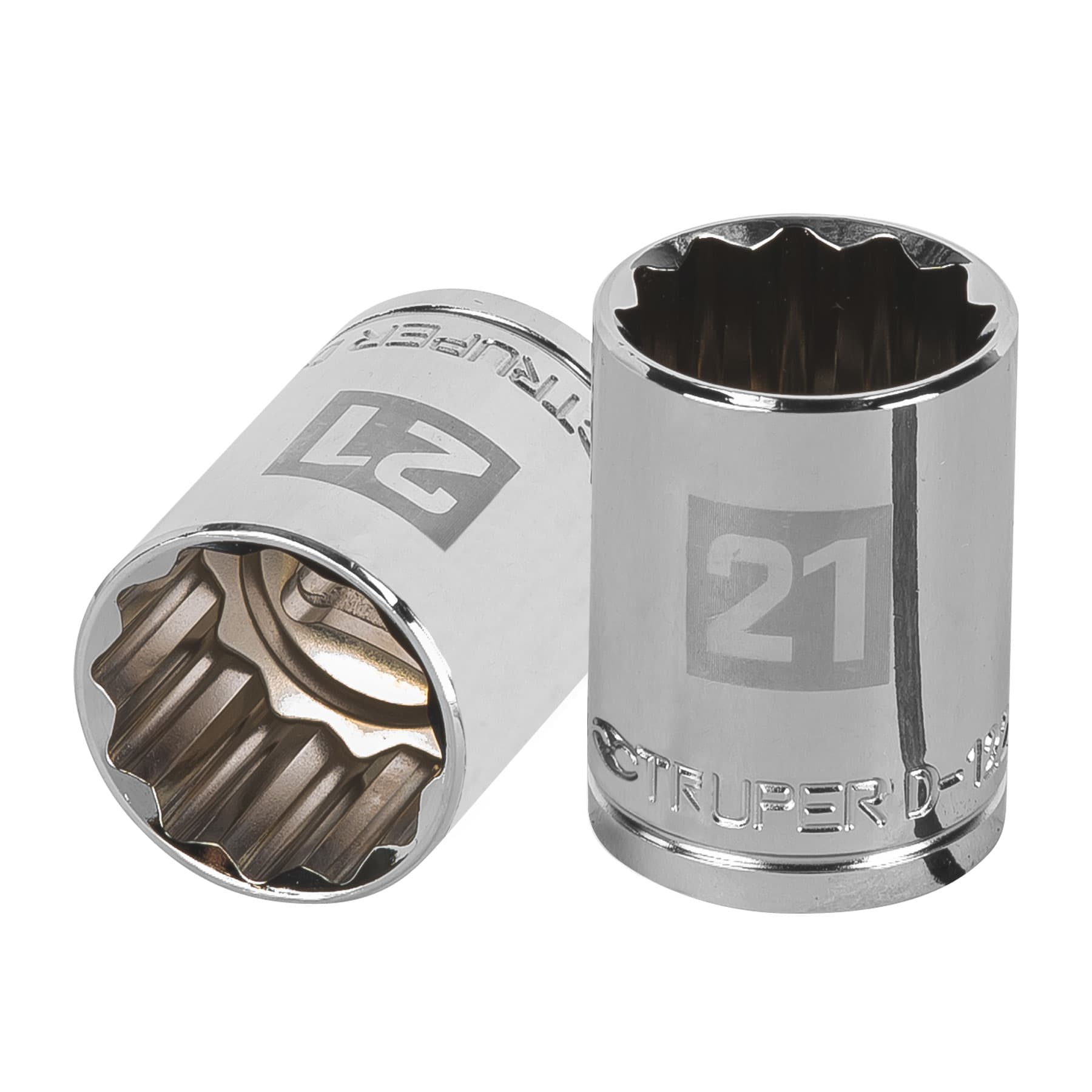 Dado Poligonal 21mm Encastre 1/2" Truper 13535