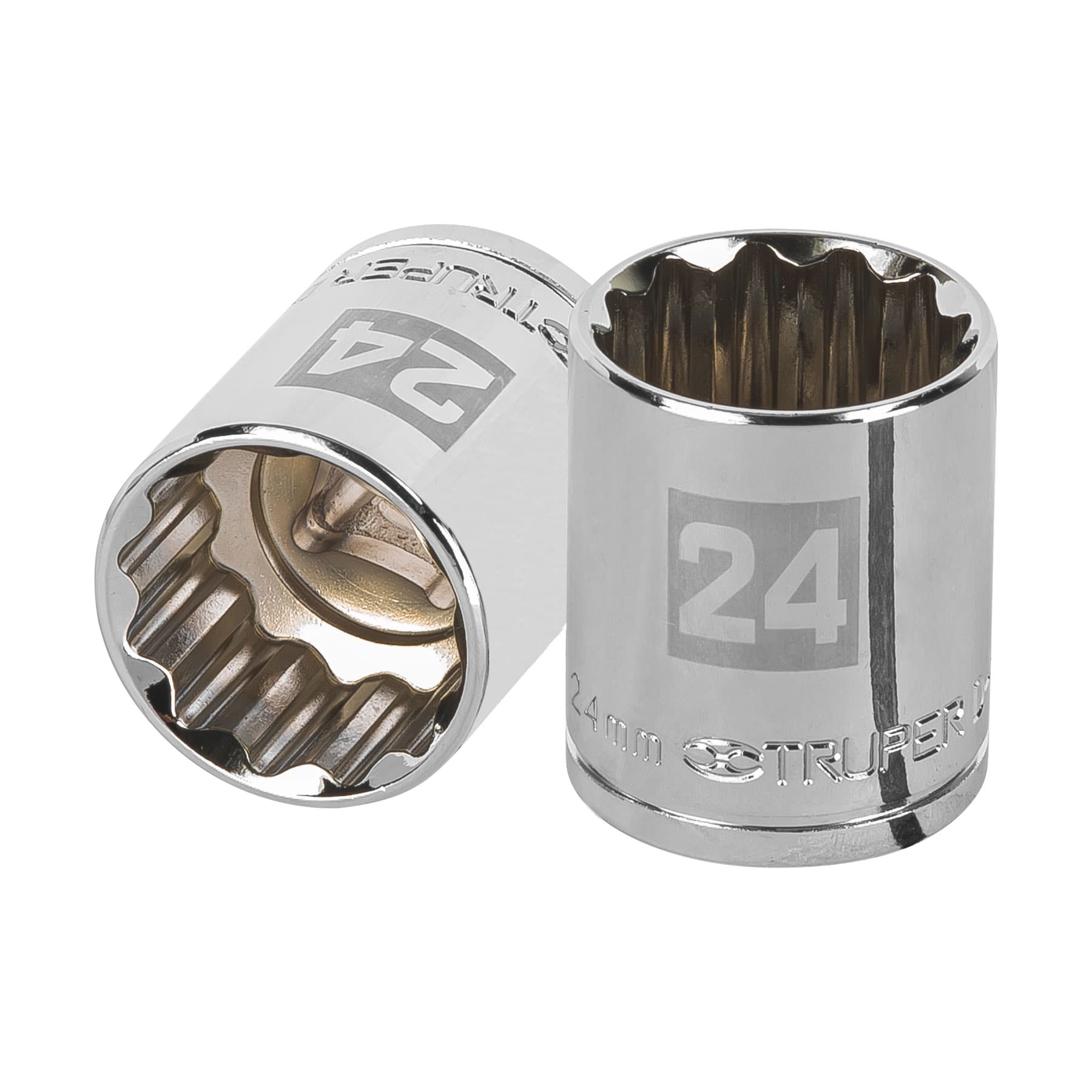 Dado Poligonal 24mm Encastre 1/2" Truper 13538