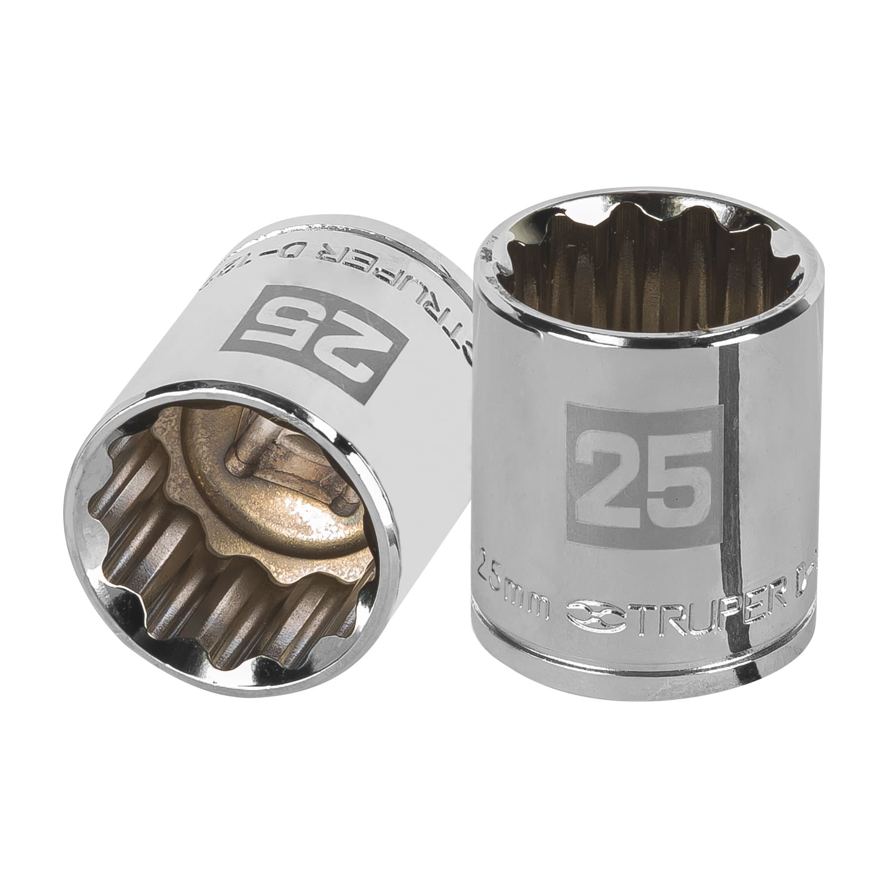 Dado Poligonal 25mm Encastre 1/2" Truper 13539